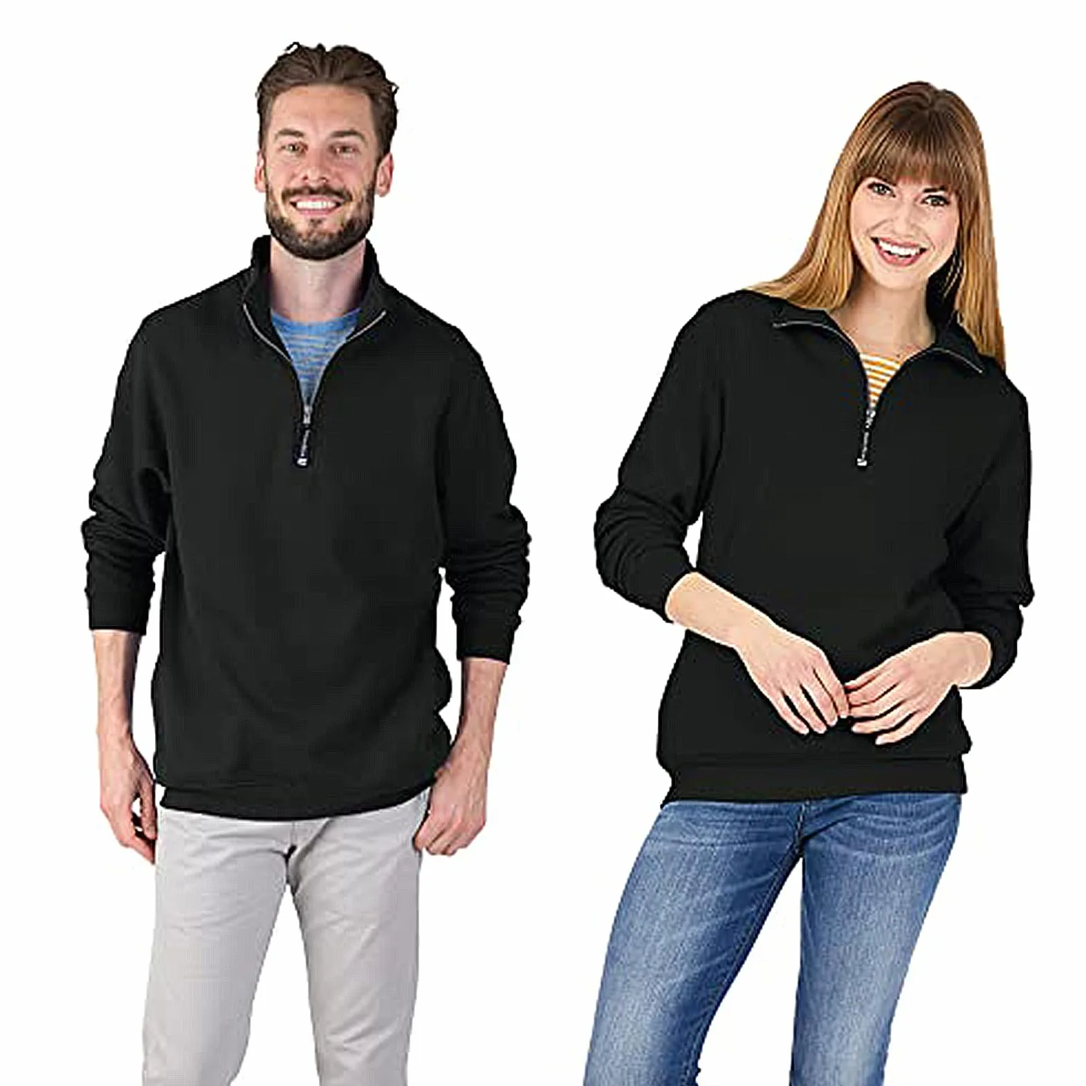 Charles River Apparel Crosswind Quarter Zip Sweatshirt Sudadera Hombre (Pack de 1)