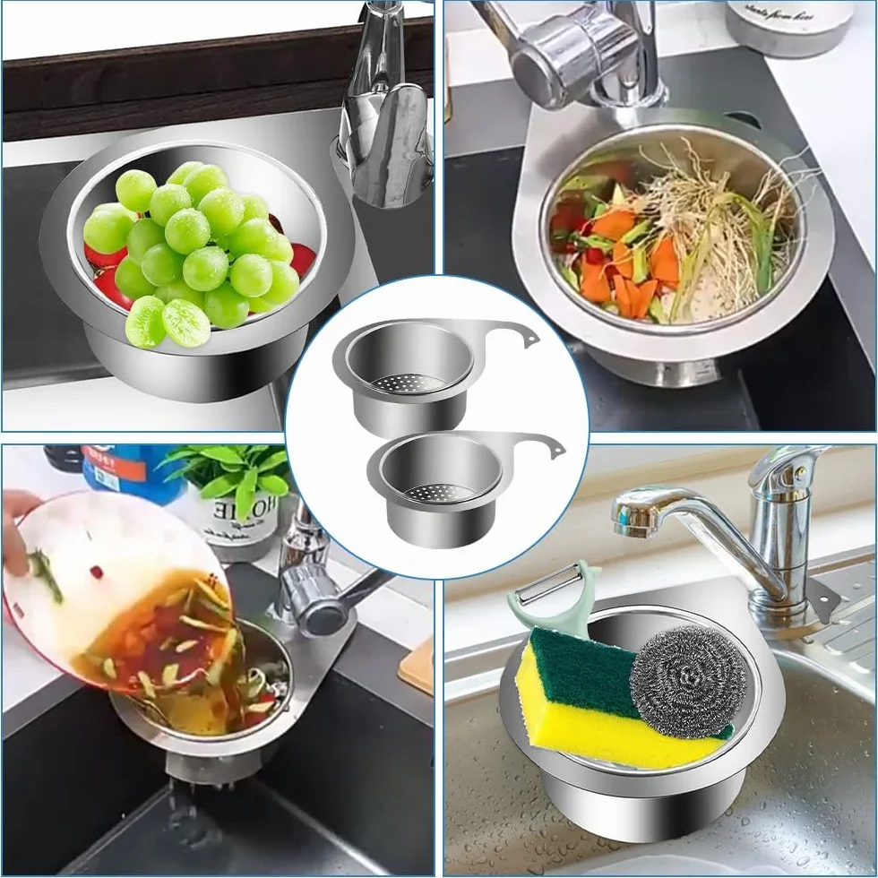 Colador de Acero Inoxidable en Forma de Cisne para Fregadero, Swan Sink Strainer Basket