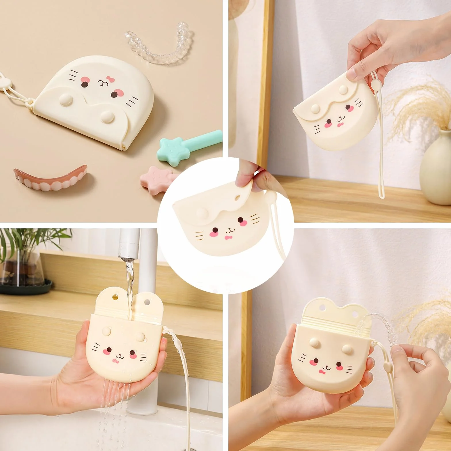 Caja Ferula Dental para Prótesis Dentales Portátil