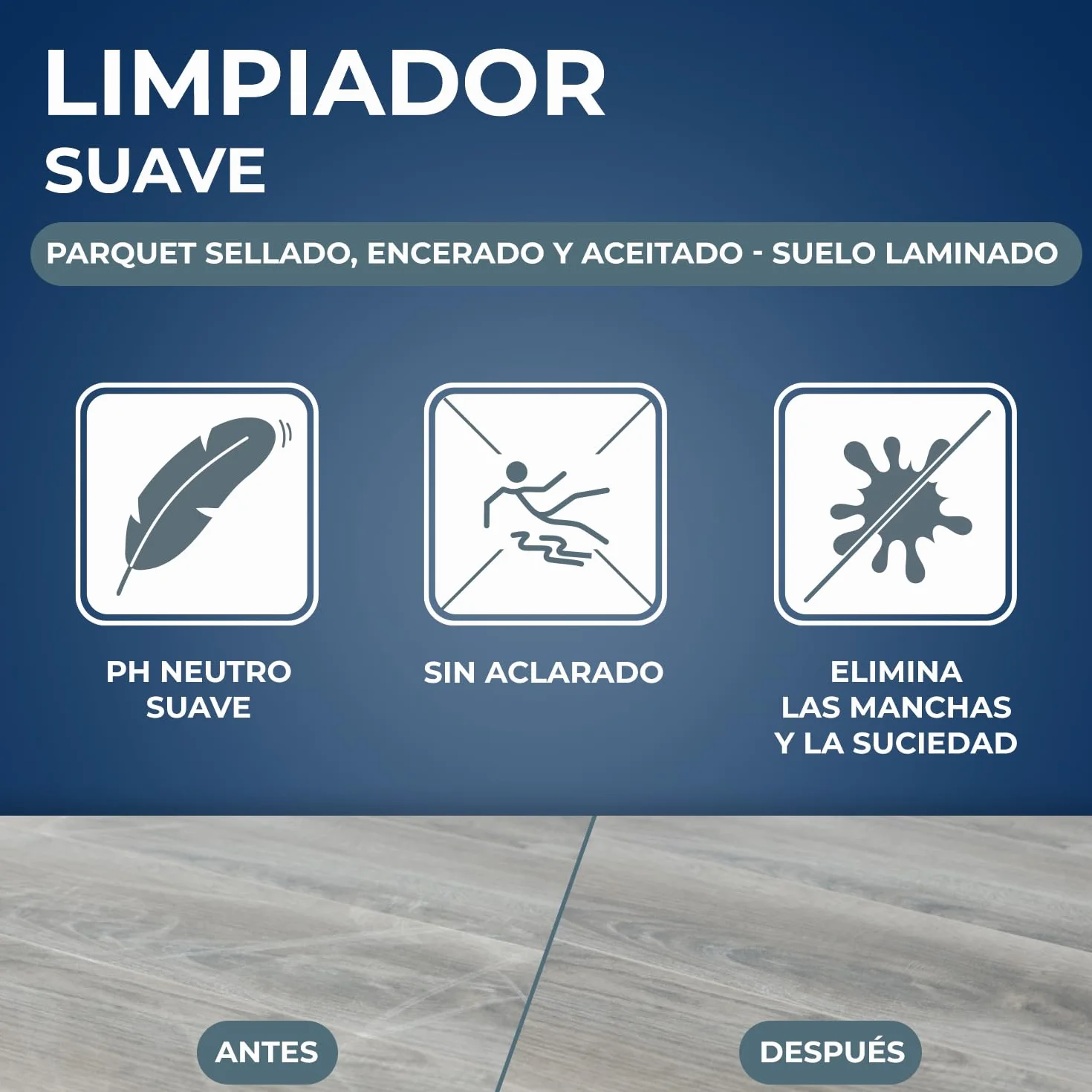 STARWAX Limpiador suave para parquet y suelos laminados 1L