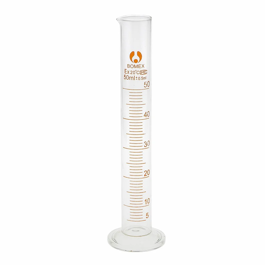 Cilindro Probeta Graduada 50ml Vidrio Laboratorio Química