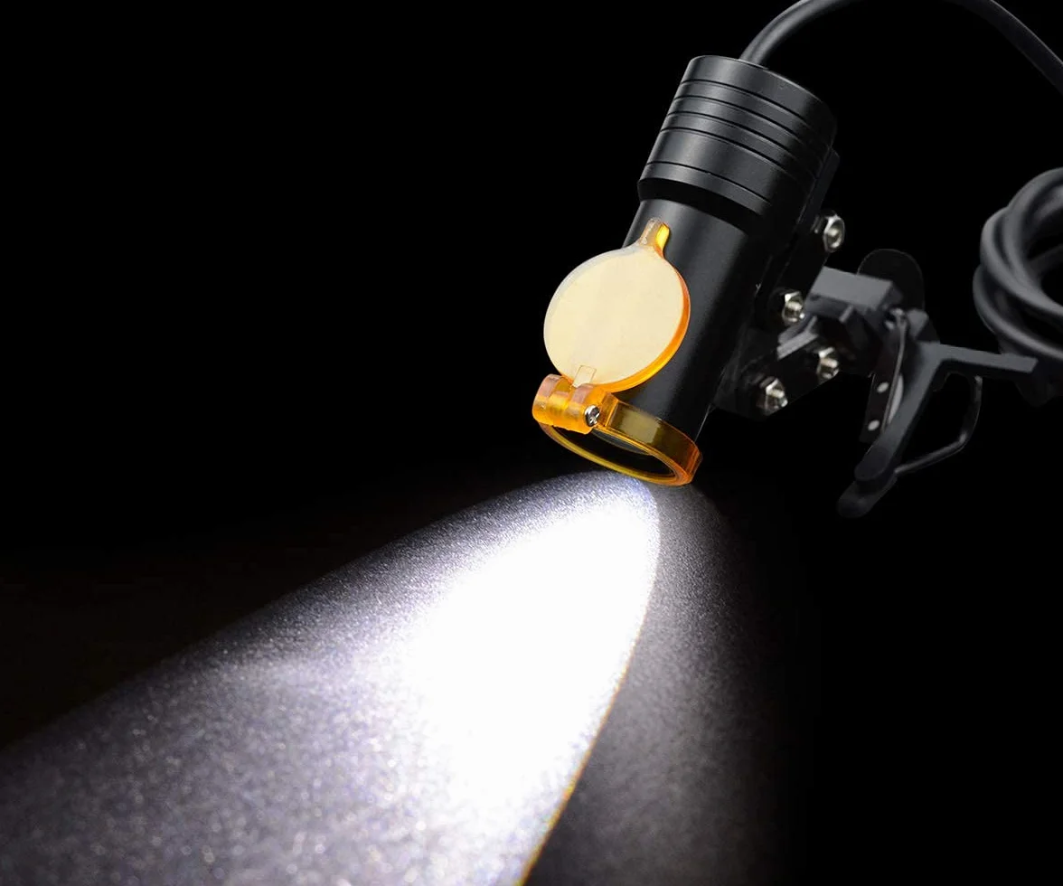 Lupa con Luz LED 5W Portátil con Clip de Metal para Lupas Binoculares