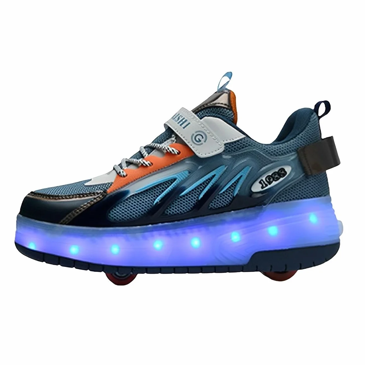 Hixingo Zapatillas con Ruedas Niña Niño, Malla 2 en 1 con Luz LED y Patines