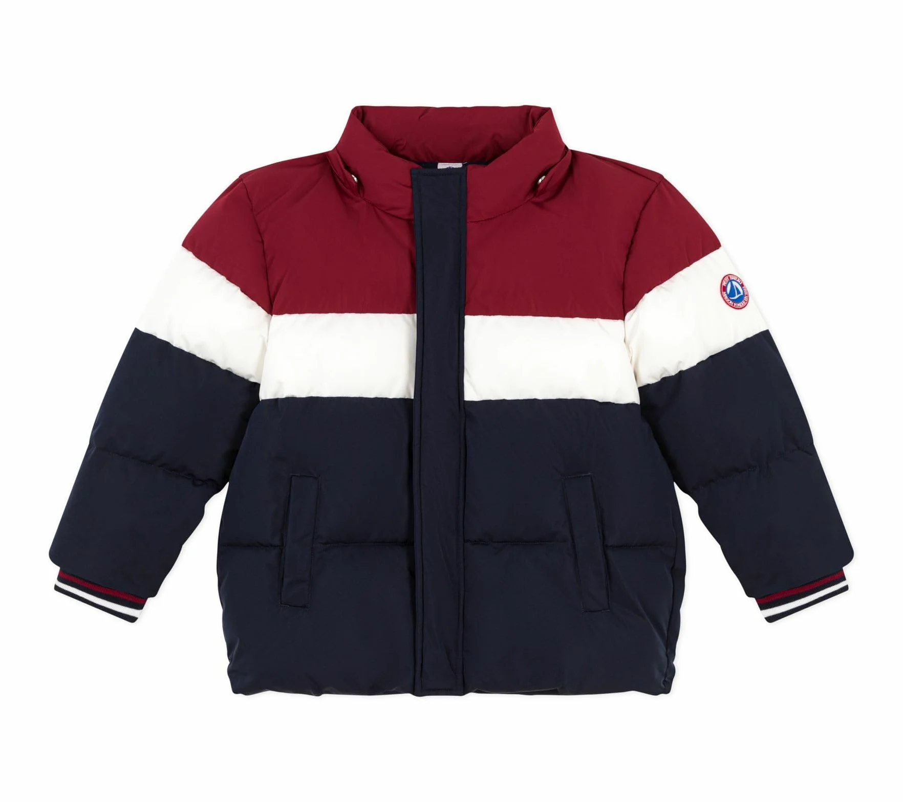 Petit Bateau Petit Bateau Chaqueta De Plumas Niño Sólido Colorblock, Smoking Multico, 12 Años