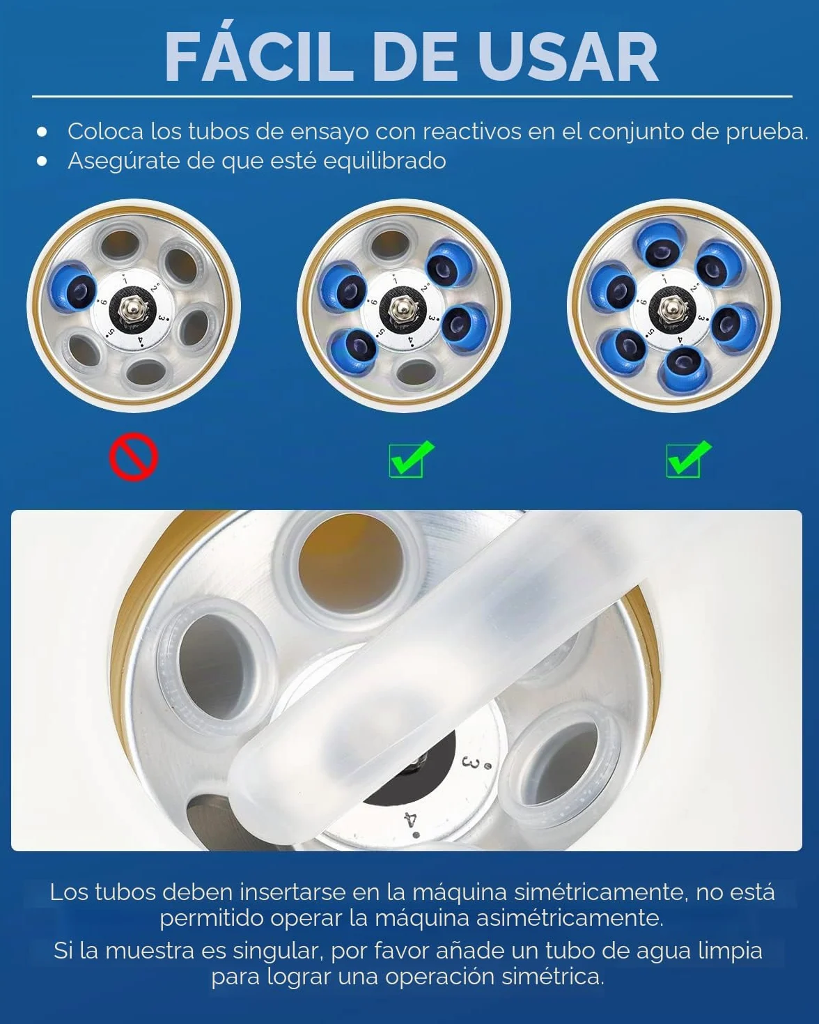 Mxmoonant Centrifugadora de Laboratorio 4000rpm 6x20ml 1790xg 60min Temporizador para Tubos PRP Separación Muestras Enchufe UE