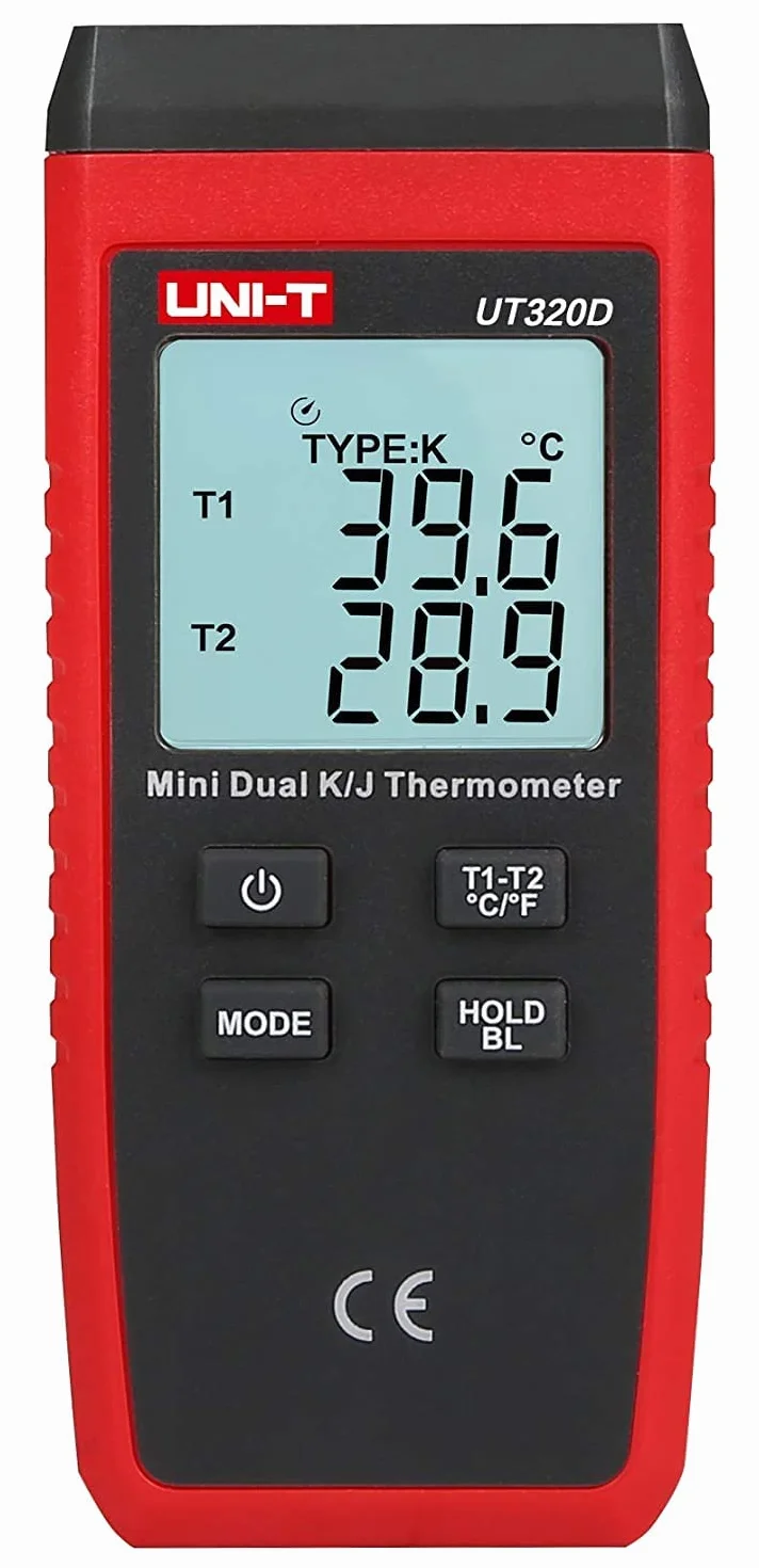 UNI-T UT320 Termómetro de Contacto Doble Canal -50°C-1300°C