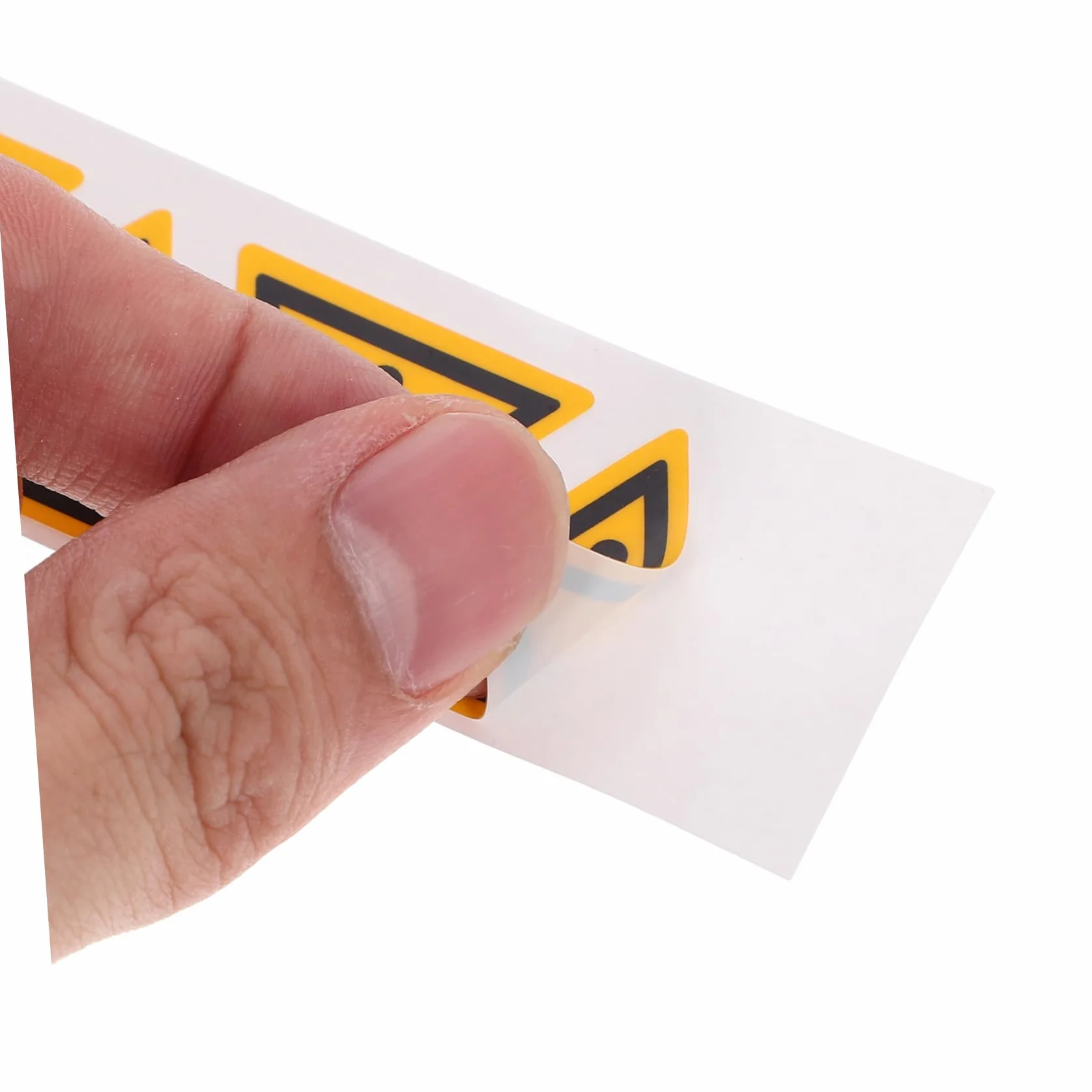 iplusmile 5 Pegatinas Adhesivas De Advertencia Signo De Exclamación Triangular Para Zonas Peligrosas Señales De Precaución Para Seguridad