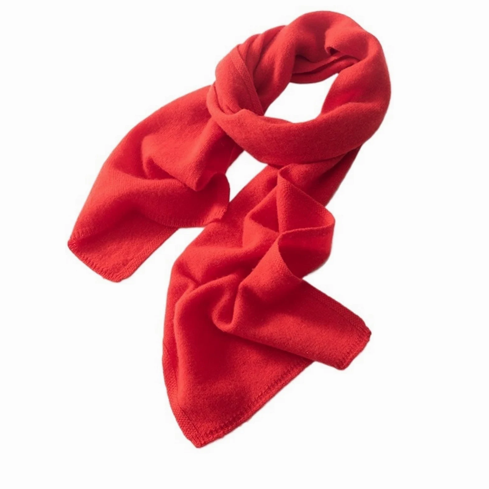 Bufanda de Invierno for Mantener el Calor for Mujeres/Hombres, Bufandas Tejidas de Color sólido al Aire Libre, Unisex(Red)