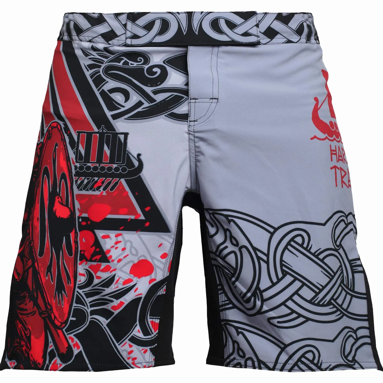Hardcore Training Fight Shorts Hombre Pantalones Cortos MMA BJJ Boxeo Grappling Fitness No Gi