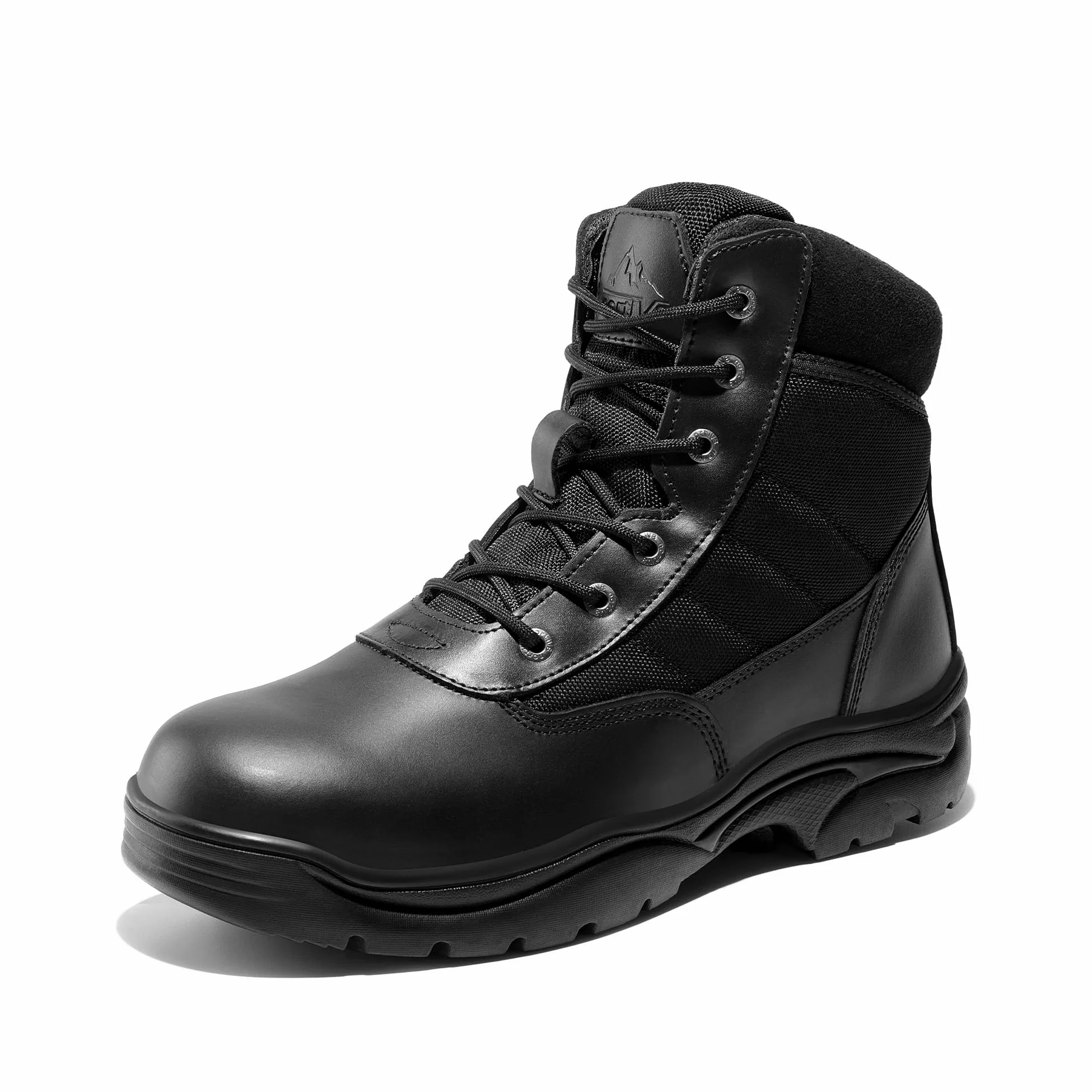 NORTIV 8 Botas de Trabajo Tácticas Militares Impermeable para Hombre Botas de Combate de Motocicleta Policiales con Plantilla Acolchada