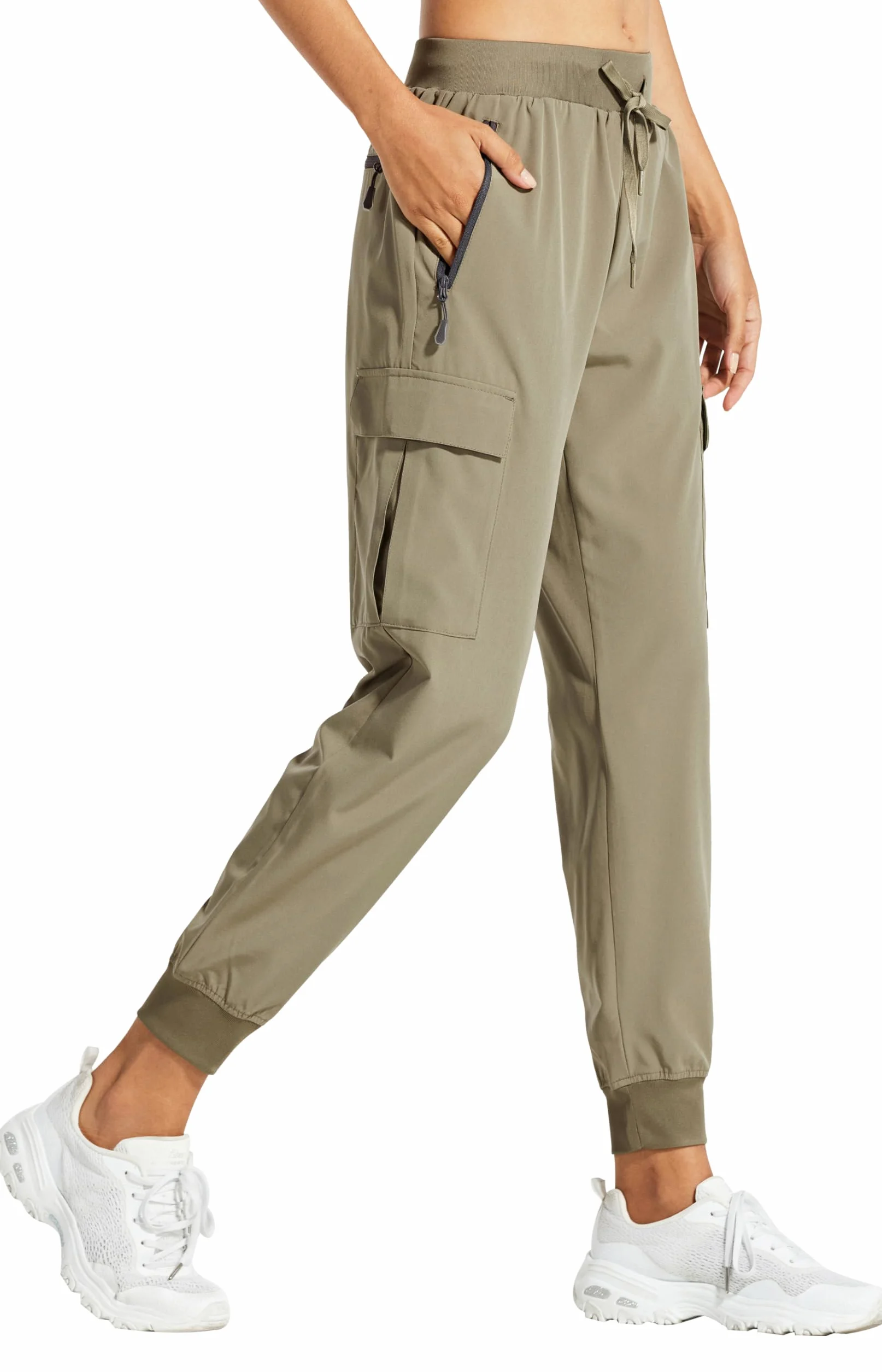 Libin Pantalones Trekking Mujer Pantalón de Cargo Joggers Ligero Secado Rápido Senderismo Pantalones de Montaña Deportivos Entrenamien Casual al Aire Libre