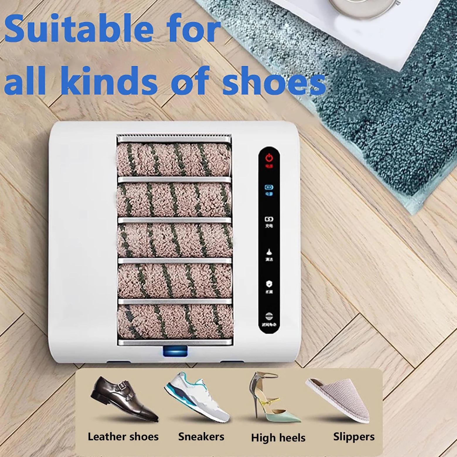 Kit de Limpieza de Calzado, máquina Totalmente automática a Pilas para Limpiar Suelas, Limpiador de Zapatos sin Agua, Limpieza rápida en 5 Segundos, para el hogar