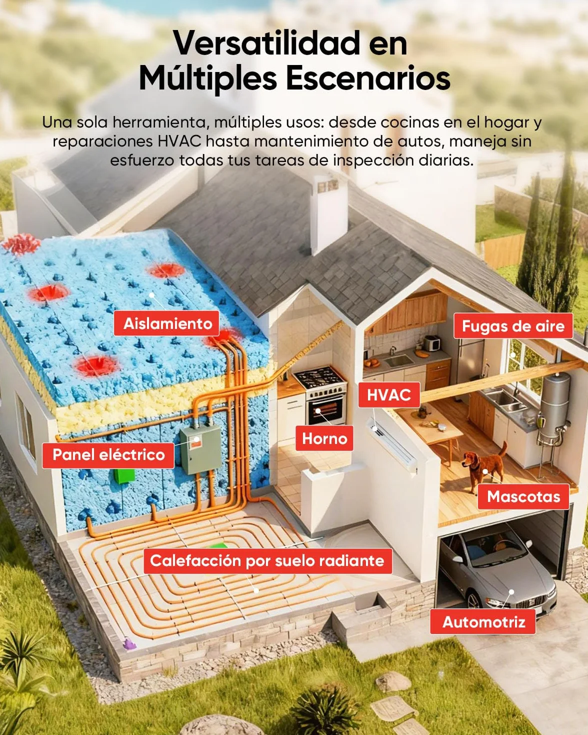HIKMICRO D01 Lite termómetro infrarrojo -20°C a 550°C pantalla 2,4" resolución IR 96×96 modo dual herramientas HVAC