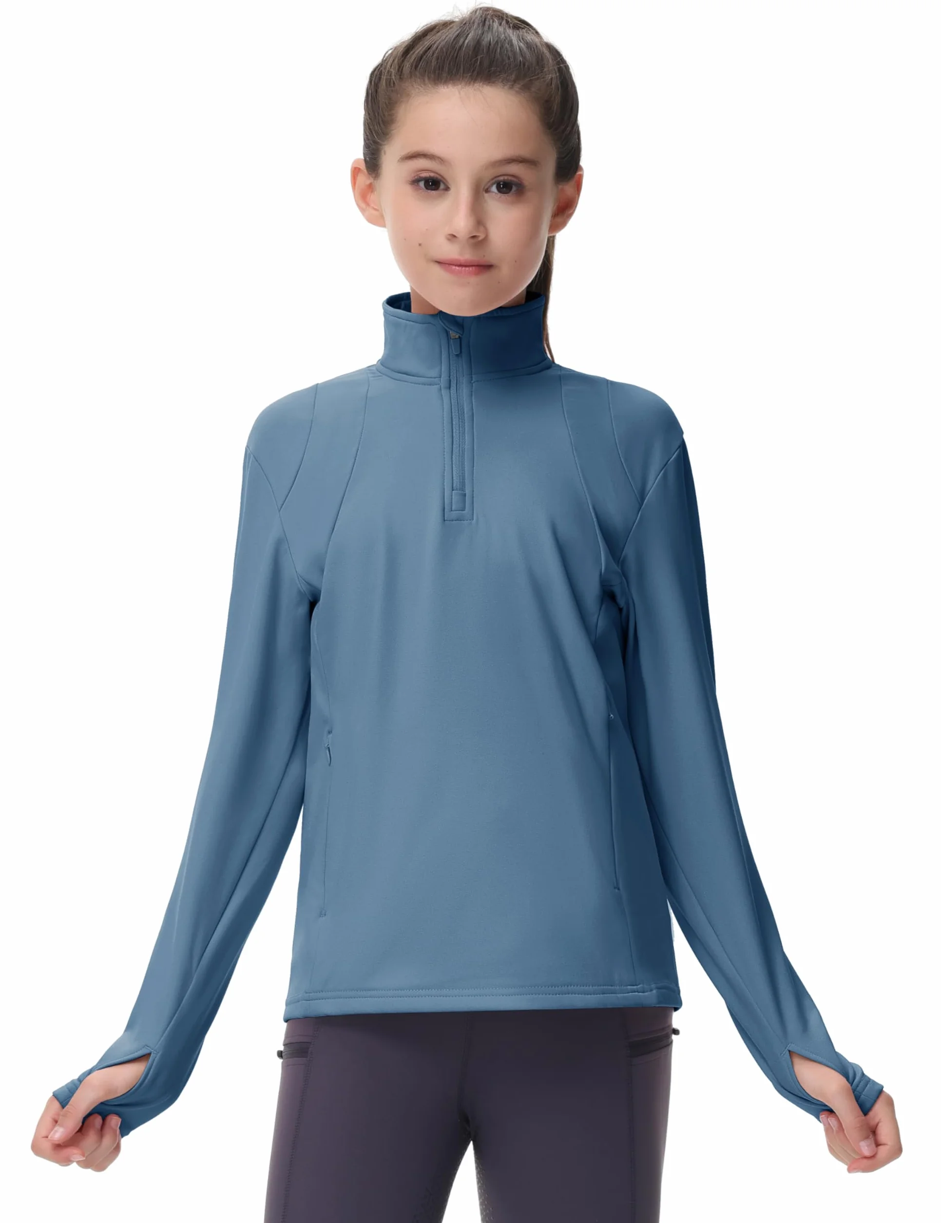 MoFiz Chaqueta Deportiva Niña Cremallera Sudadera Forro Polar para Deportes