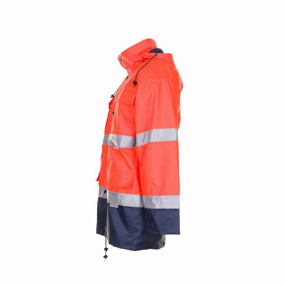 Planam 2056084 señalización – Parka talla 8 x l naranja/azul marino