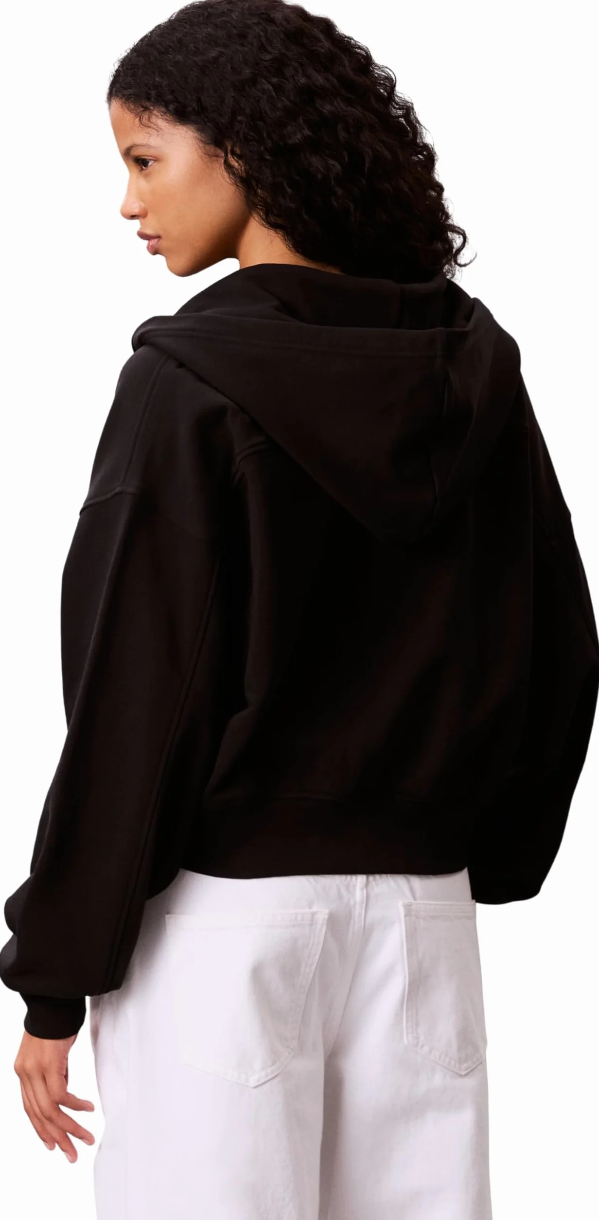 Calvin Klein Sudadera Mujer French Terry Badge Logo de algodón