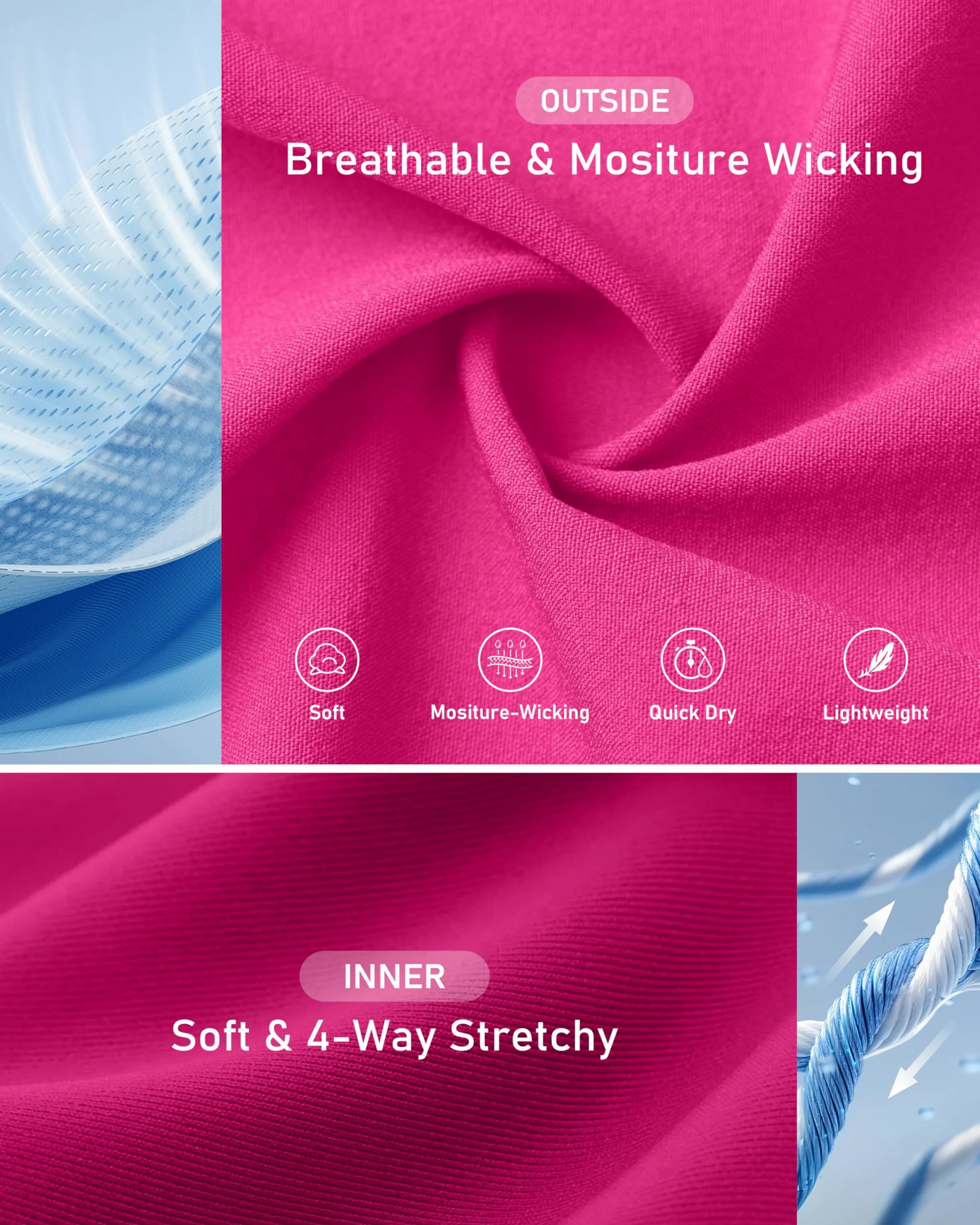 Soothfeel Pantalones cortos de correr para mujer con bolsillo con cremallera 2 en 1, cintura alta, para entrenamiento, gimnasio, yoga, pantalones cortos de elastano para mujer
