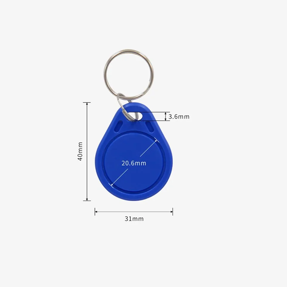 Llavero RFID 13.56 MHz Tarjeta Acceso IC Control Acceso Paquete 50 Colores Surtidos