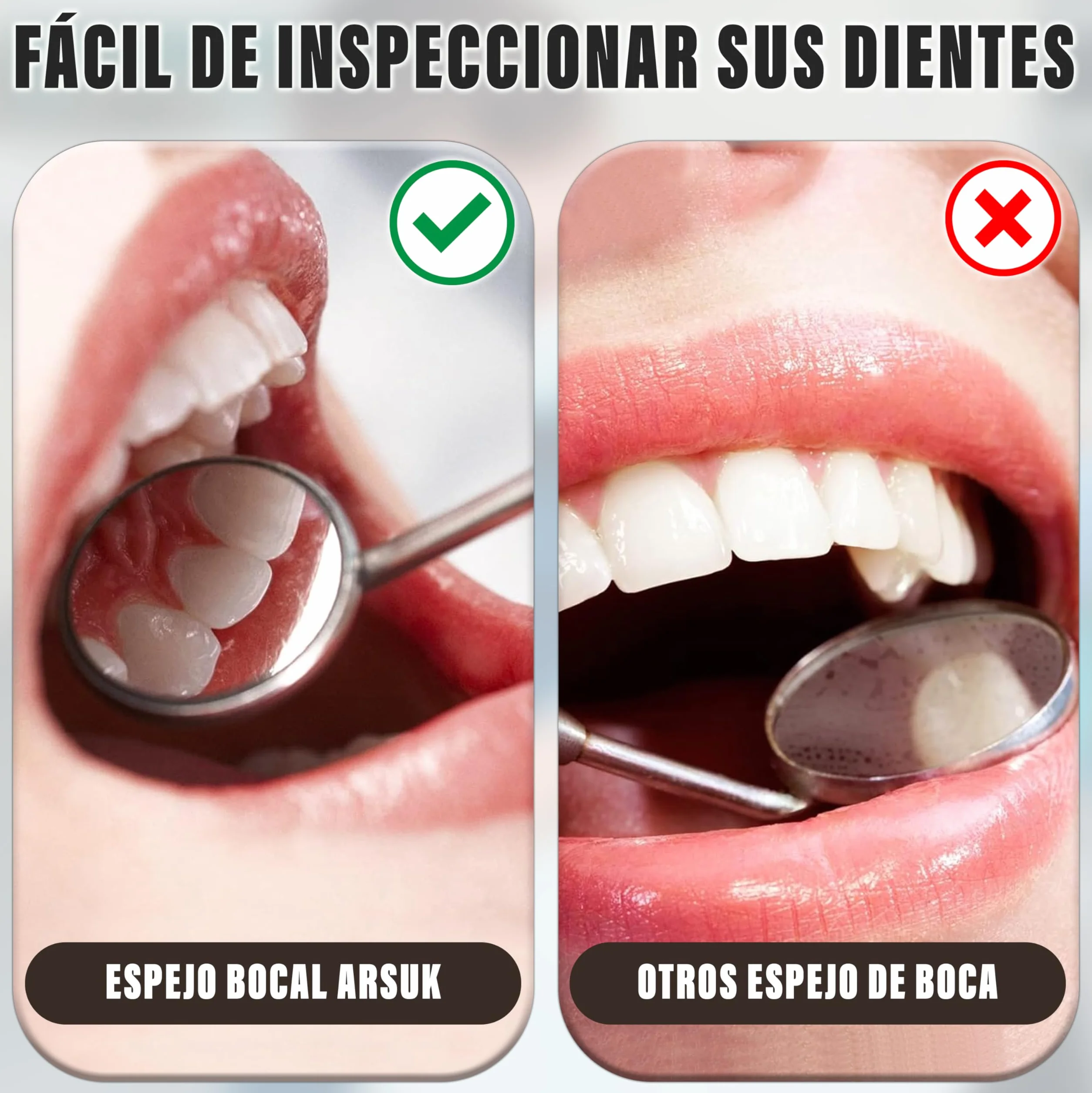 Espejo Dental con Mango Instrumentos dentales ARSUK