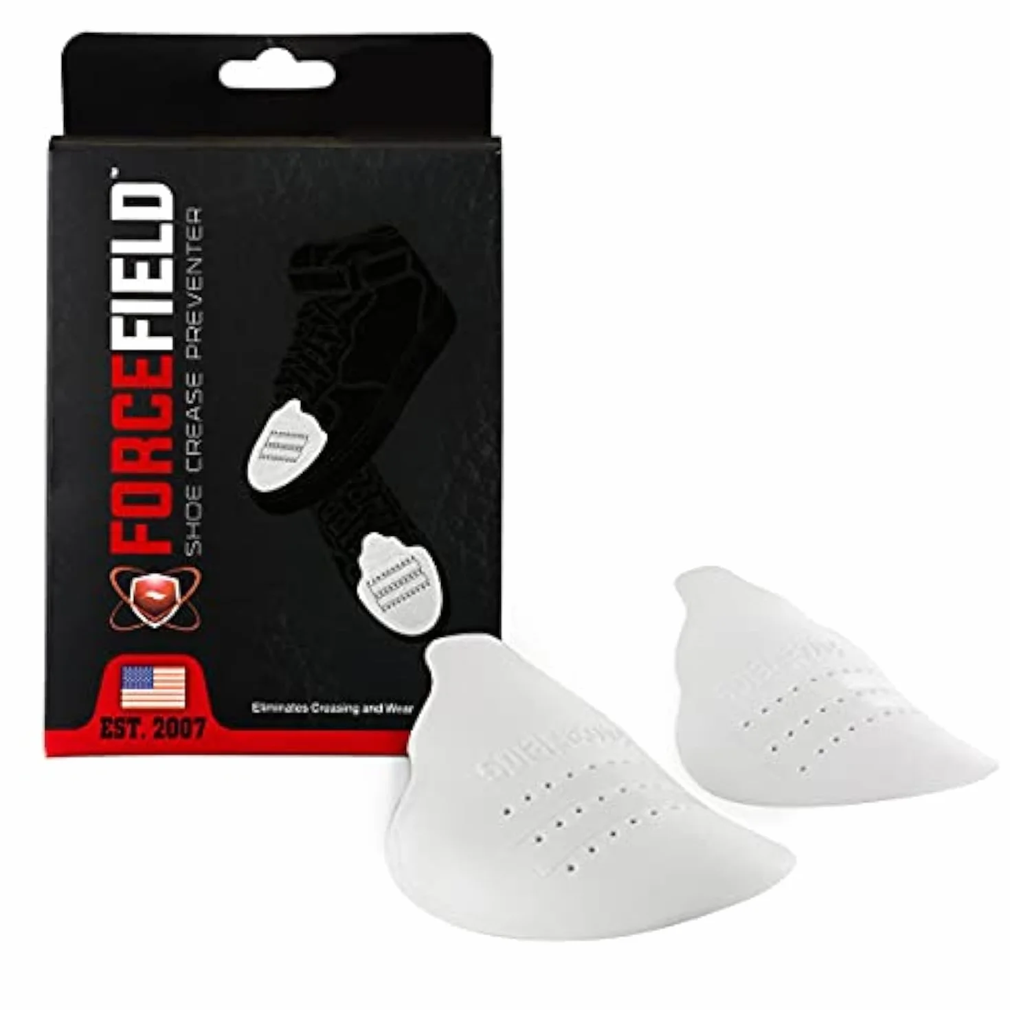 Sof Sole ForceField Shoe Crease Preventer Betún y reparación de zapatos, Blanco (White), Small
