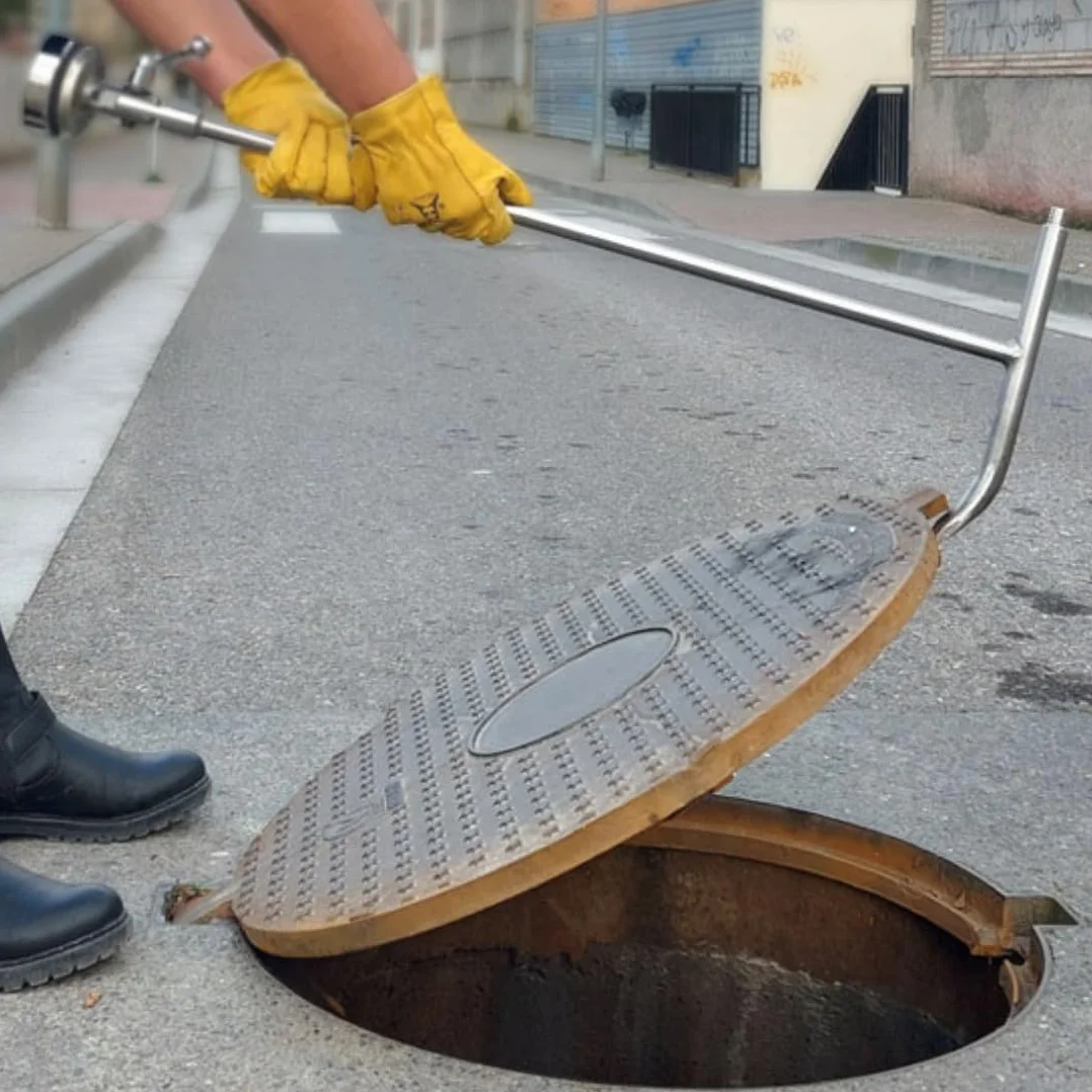 Palanca magnética acero inoxidable para levantar arquetas imán neodimio articulado