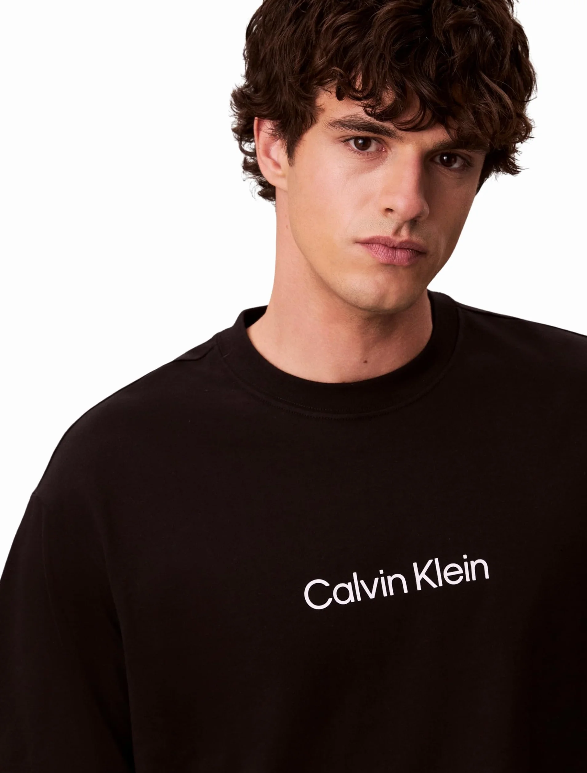 Calvin Klein SS Rlxd Standard Logo Crewnk tee Camisetas Hombre Pack de 1