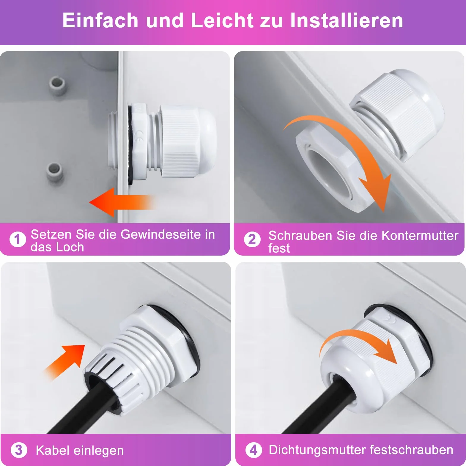 Prensaestopas Impermeable IP68 46 Piezas M12 M16 M20 M25 M32 Glándulas de Cable Ajustables
