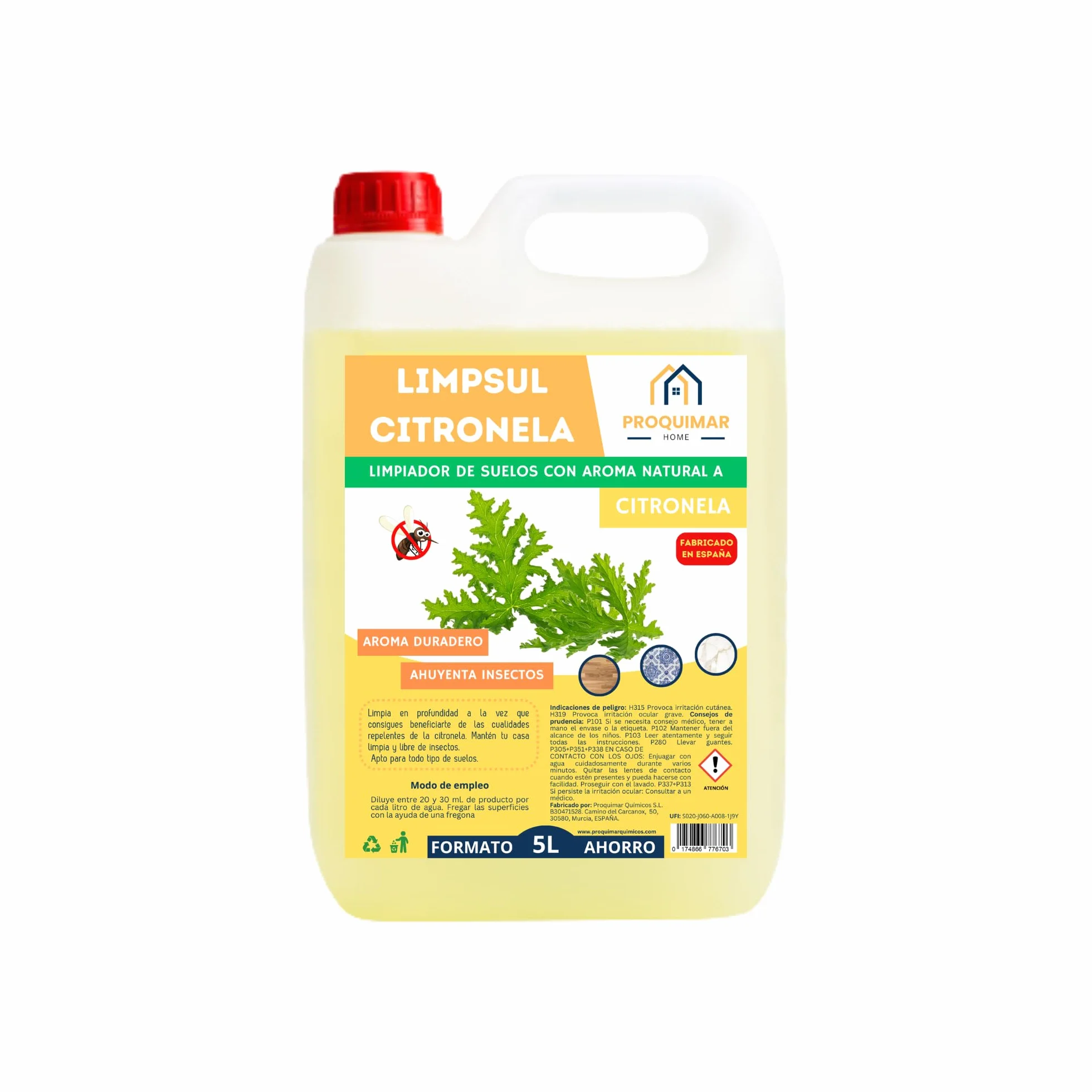 FREGASUELOS CITRONELA LIMPSUL LIMPIADOR CONCENTRADO 5 LITROS