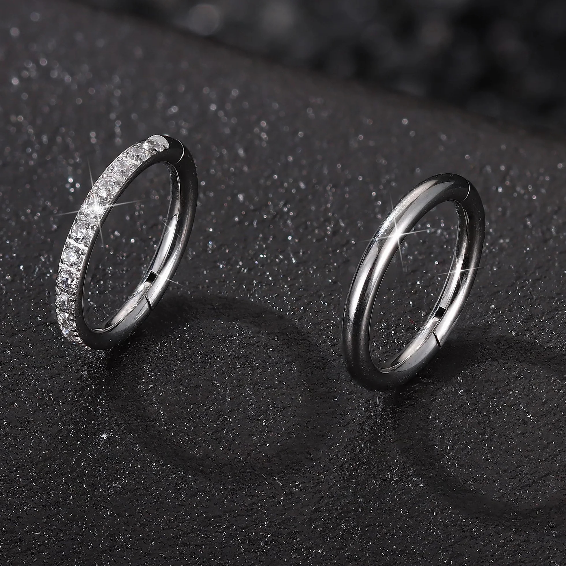 Diamday 2Pcs 14G Piercing Ombligo Acero Quirurgico Piercing Ombligo Septum Plata Mariposa Corazón Estrella Hélice Tragus Cartílago Piercings Corporal Piercings Joyas para Mujer Oro
