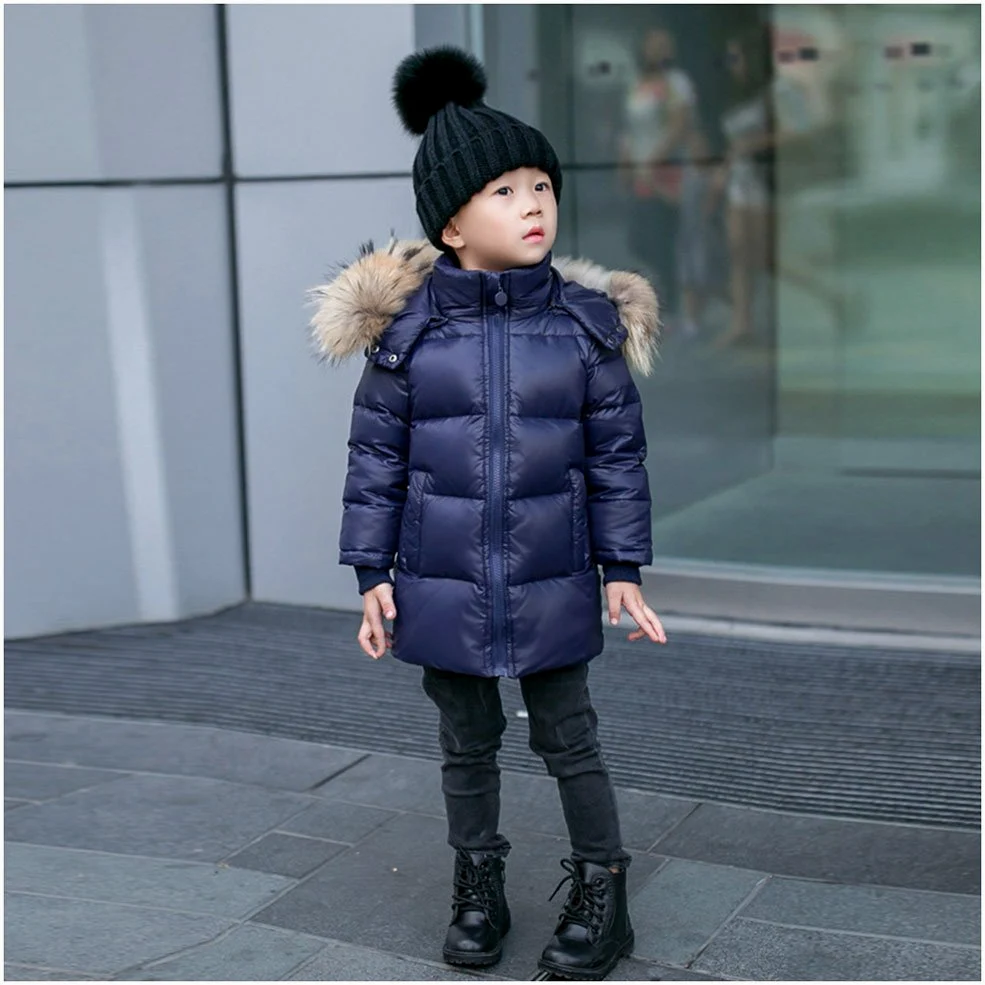 Chaquetas Plumas Niños-Free Fisher Abrigo Acolchado Niña Chaqueta Invierno Niño Impermeable con Capucha Caliente