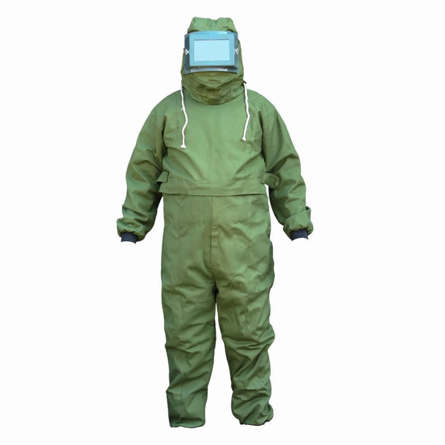 Traje de Protección para Chorro de Arena, Ropa Protectora, Mono de Protección, Traje con Capucha de Cobertura Total para Chorro de Arena, Dise