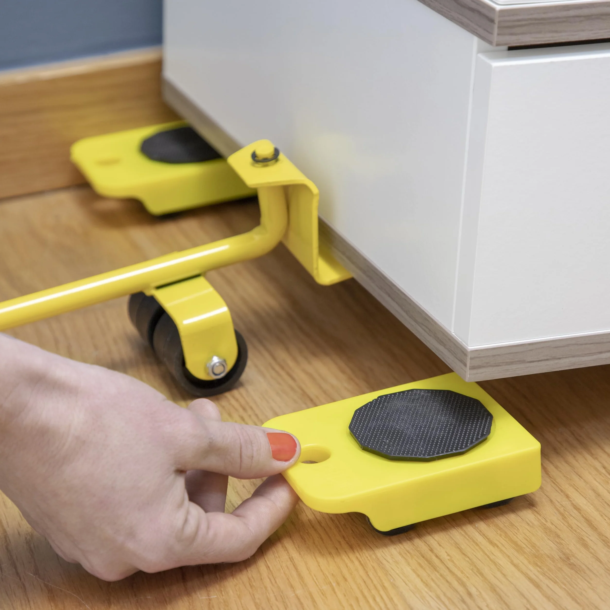 InnovaGoods HeavEasy Set Elevación Transportador Muebles Ruedas 5 Piezas Aprox. 35x9x10 cm