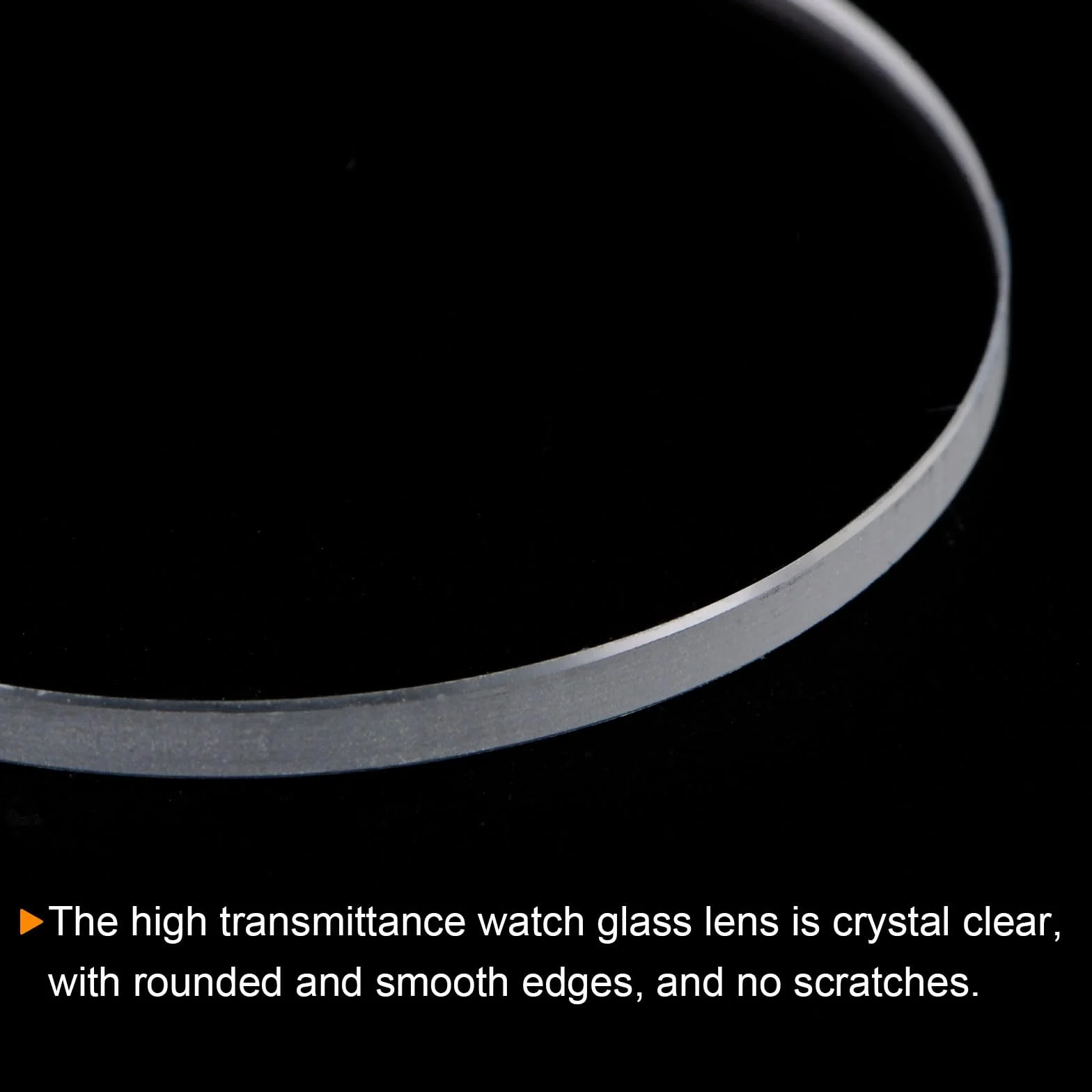 Cristal de Reloj Transparente 37.5mm 2mm Mineral Repuesto
