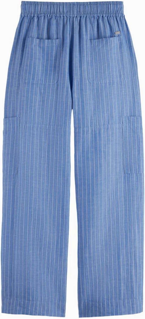 Scotch & Soda Noa High-Rise Wide-Leg Pull On Cargo Pant - Pantalones Casuales Mujer