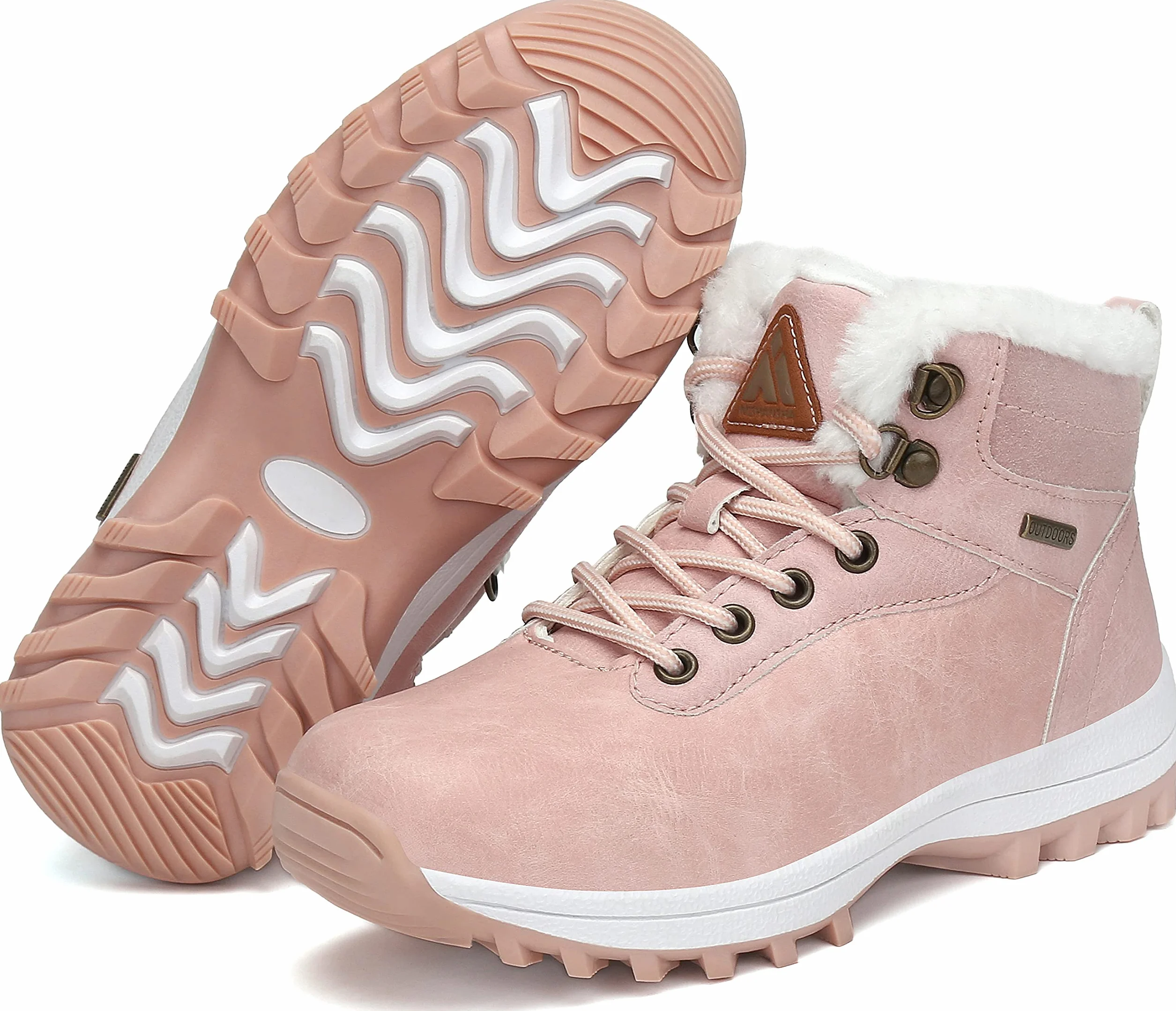 Mishansha Botines Invierno Niños Zapatos Invierno Calientes Antideslizante para Niño Niña, Gr.24-36
