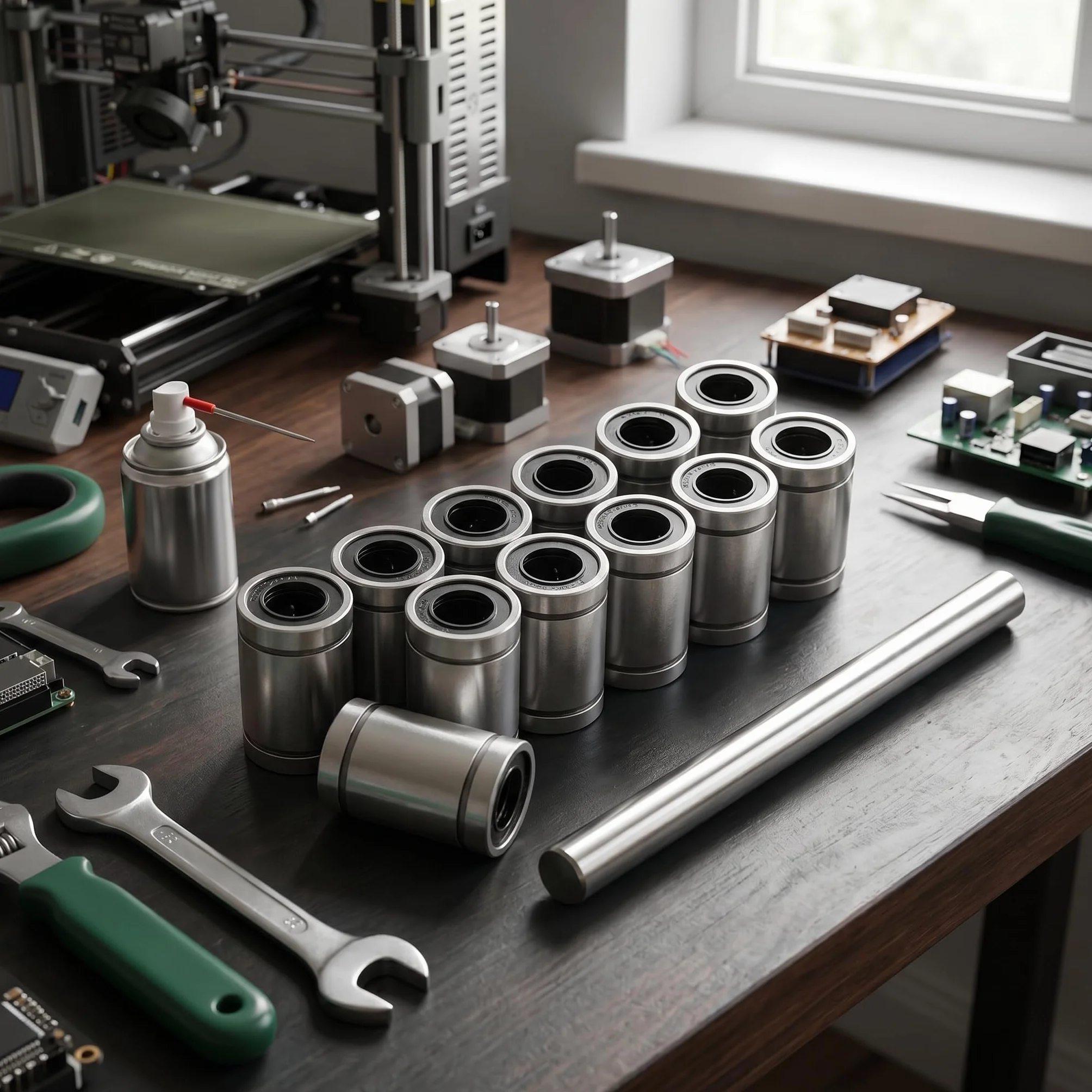 Rodamientos de Bolas Lineales LM8UU 8mm 15mm para CNC Impresora 3D