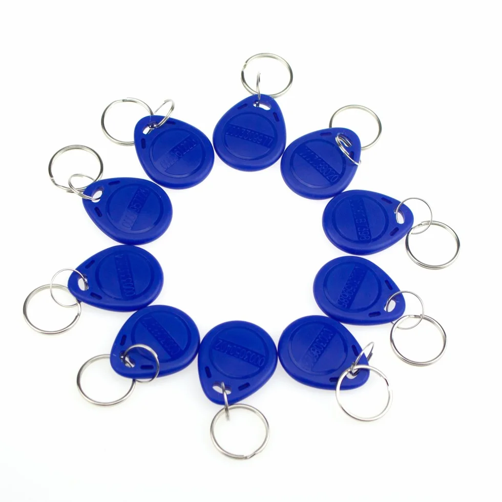 Llavero de Control de Acceso RFID Proximity EM4100 TK4100 125 Khz 100pcs