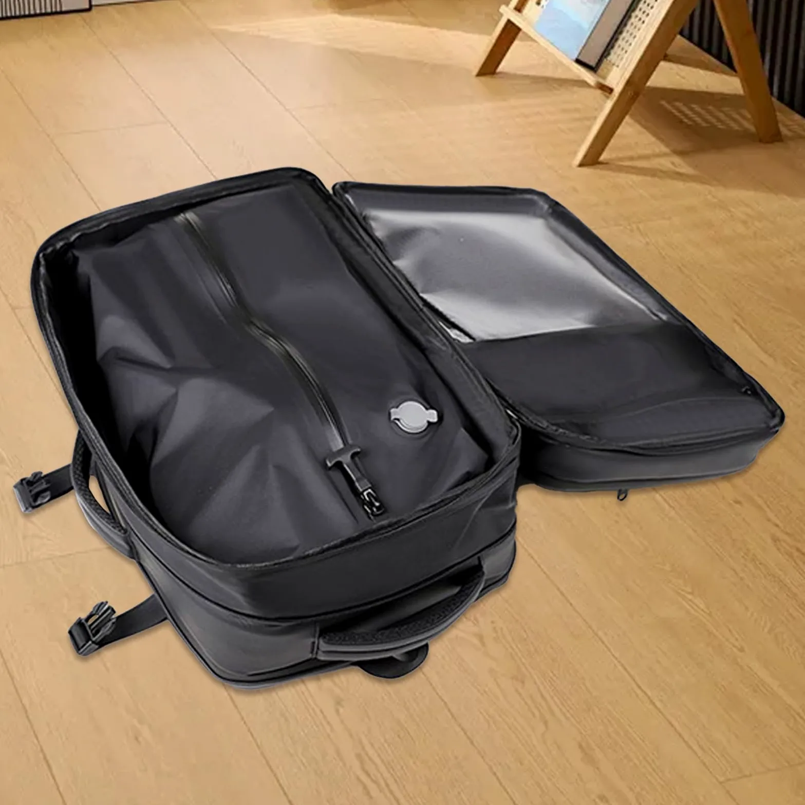 Mochila de viaje con compresión al vacío Mochila Escolar de Doble Tirante | Mochila de Compresión de Aire para Hombres Mujeres Bolsa Escolar Viaje Vacaciones Gimnasio Deporte
