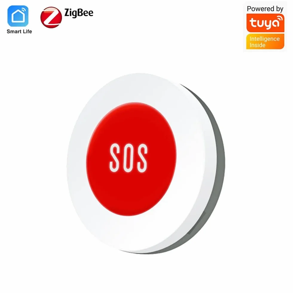 Tuya Smart ZigBee SOS Botón Sensor Alarma Emergencia Interruptor Control remoto