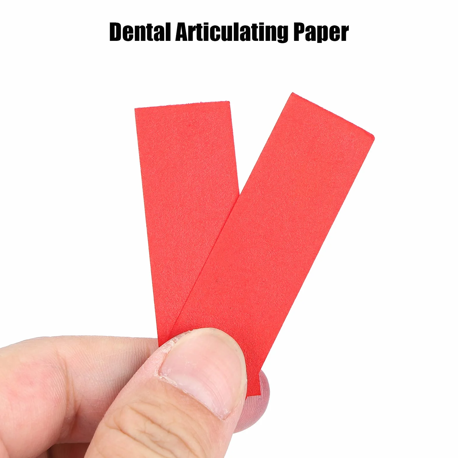 Papel de articulación dental 300 piezas con dispensador de plástico rojo