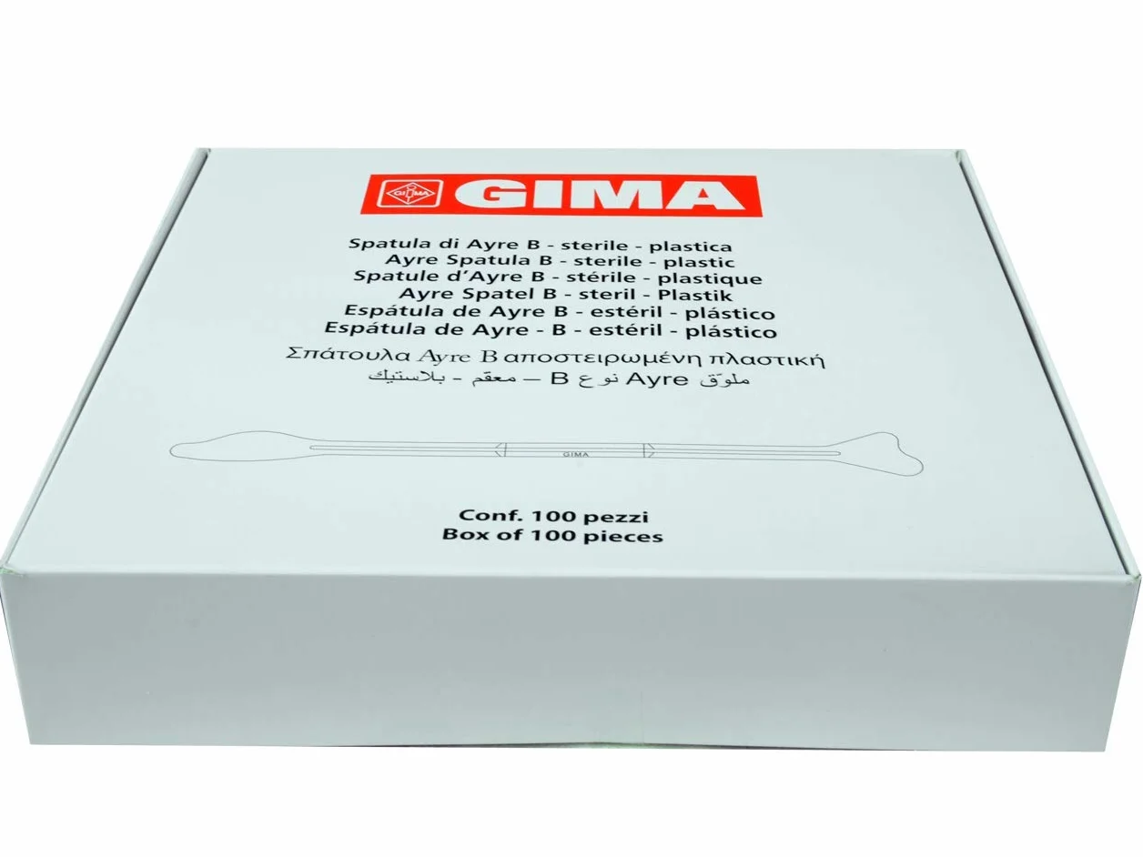 Gima Espátula B Plástico Estéril Pack 100