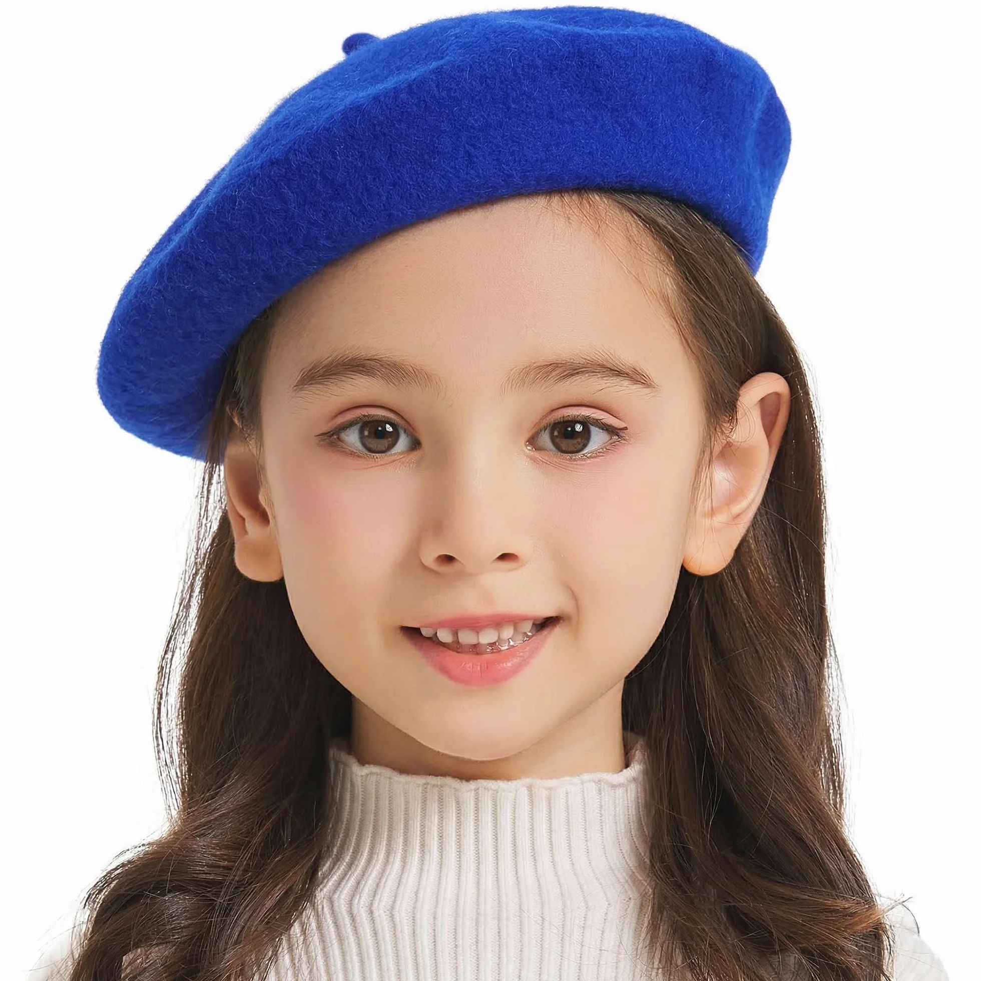 ZLYC Clásica Boina de Lana para Niñas Niños Moderna Artista Francés