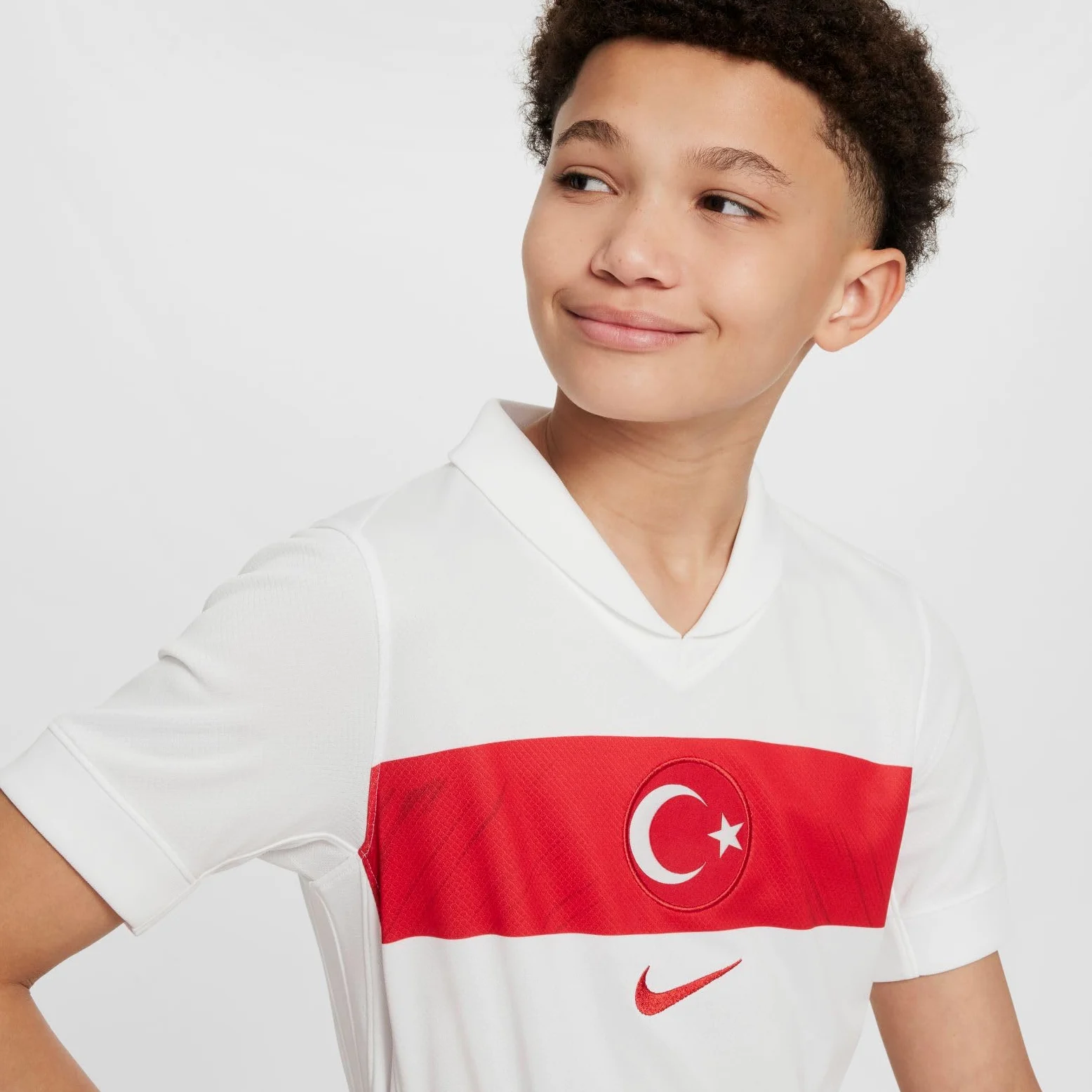 NIKE Primera Equipación Stadium Turquía 2024/25 Camiseta de Fútbol Replica Dri-fit - Niño/A Shirt Unisex niños (Pack de 1)
