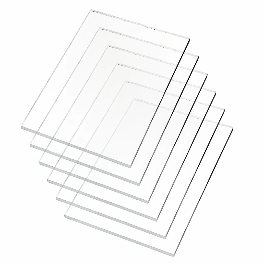 Placas de Metacrilato Transparente 150x100x2mm Pack 6 - Plexiglás para Manualidades, Dibujo, Impresión y Marco de Fotos