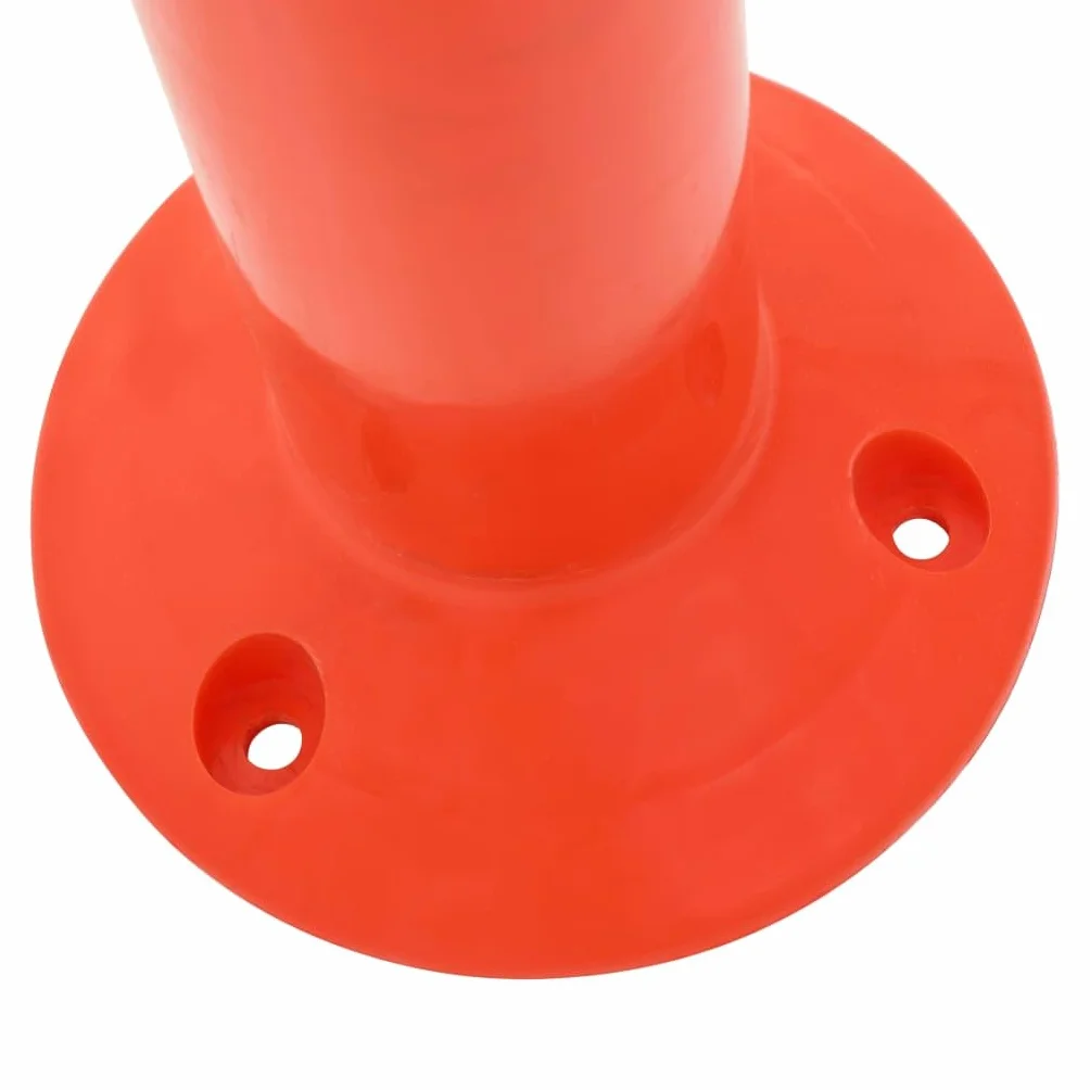 Bolardos de Control de Tráfico Plástico 75 cm Señales Advertencias