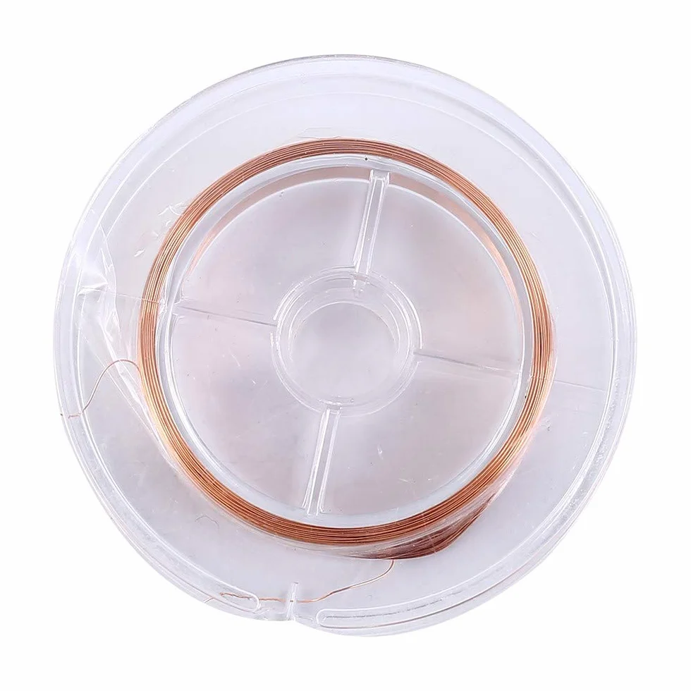 Alambre magnético 0,2 mm x 50m cobre esmaltado para inductores transformadores motor