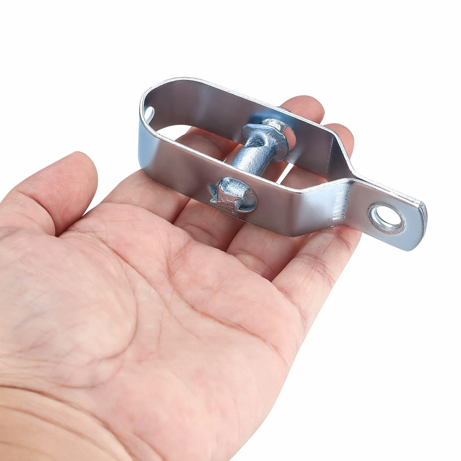 Tensor de Alambre Galvanizado con Trinquete para Malla y Vallas, 10 Piezas Plateado