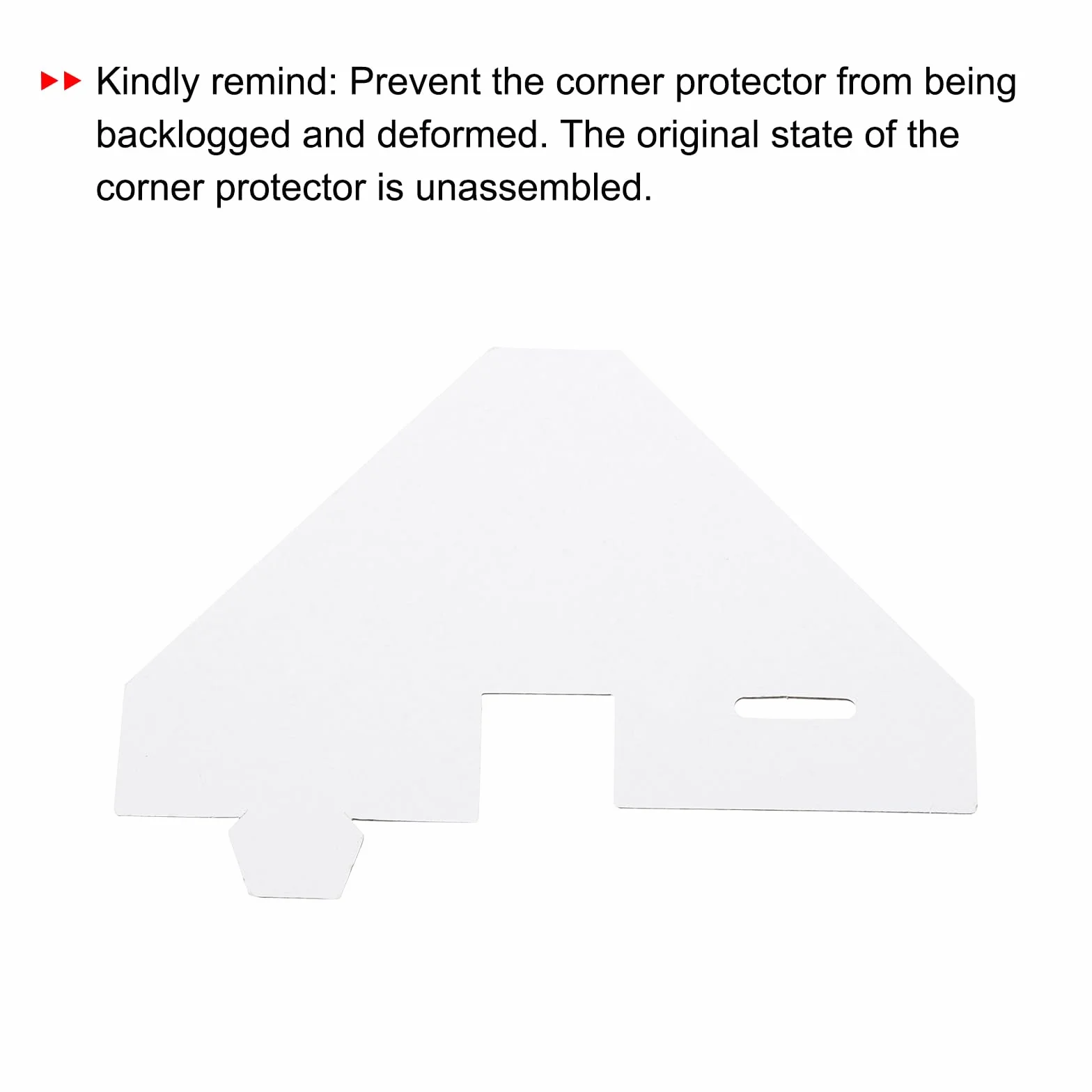 sourcing map Protector de esquina de cartón ajustable, 6x6x2.2 cm, paquete de 40 unidades, blanco