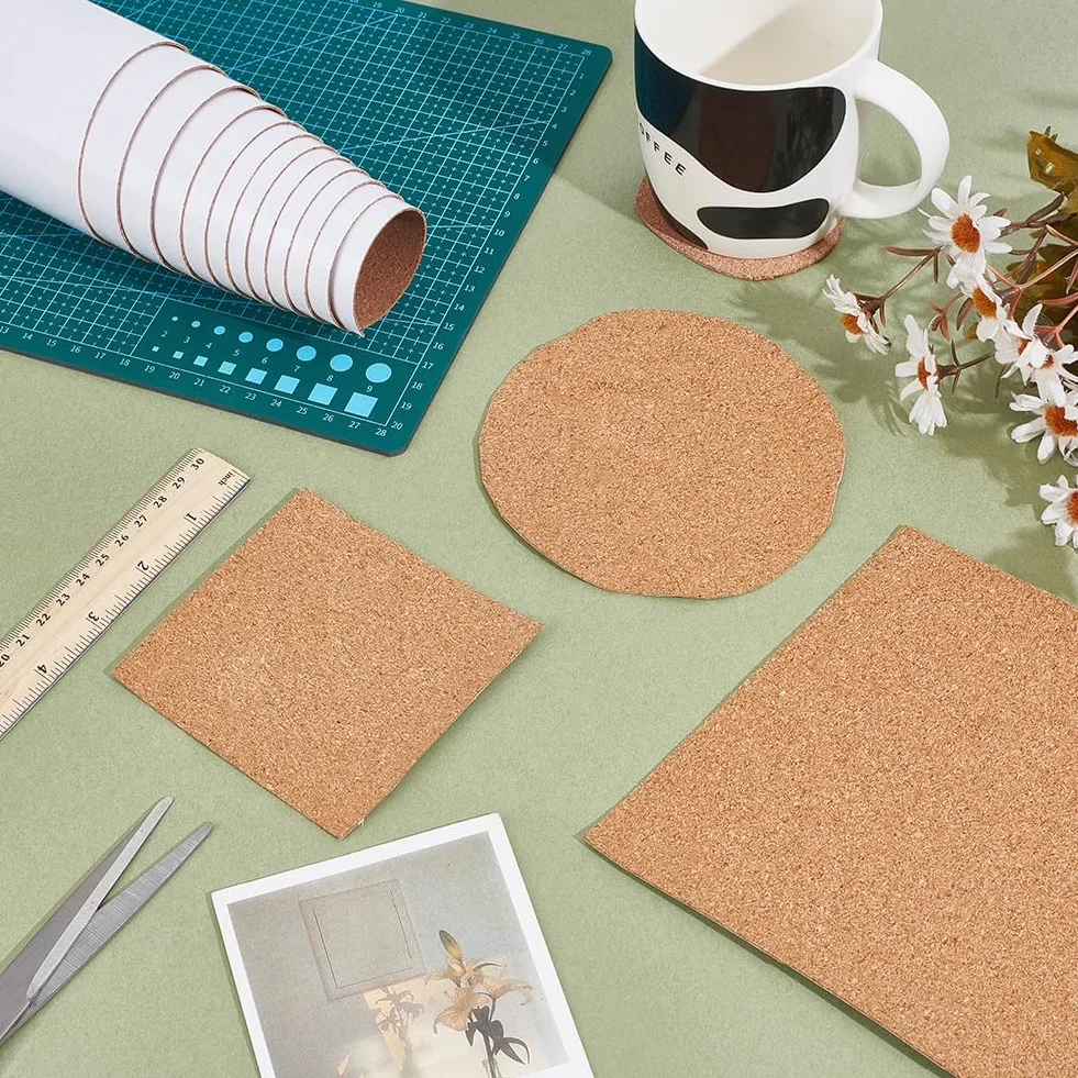 PH PandaHall Rollo de corcho autoadhesivo 1 mm 40 cm x 2,4 m para estanterías