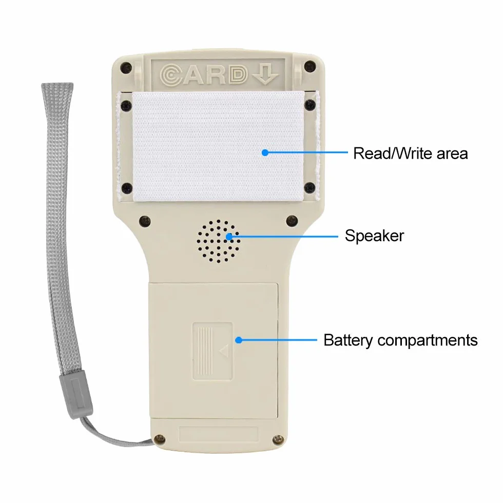 CIFY Copiadora Programadora de Tarjetas HID ID IC, Lector NFC, 10 Frecuencias 125 KHz 13,56 MHz RFID Access Writer Reader Duplicador, USB, 10 Tarjetas T5577 UID